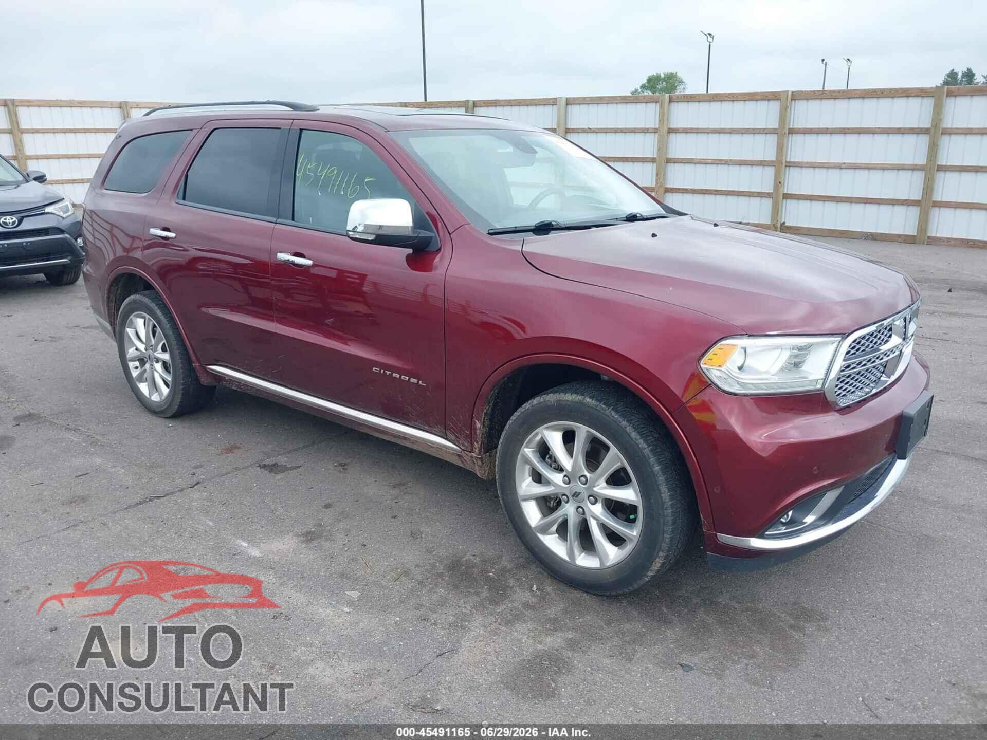 DODGE DURANGO 2019 - 1C4RDJEG5KC658471