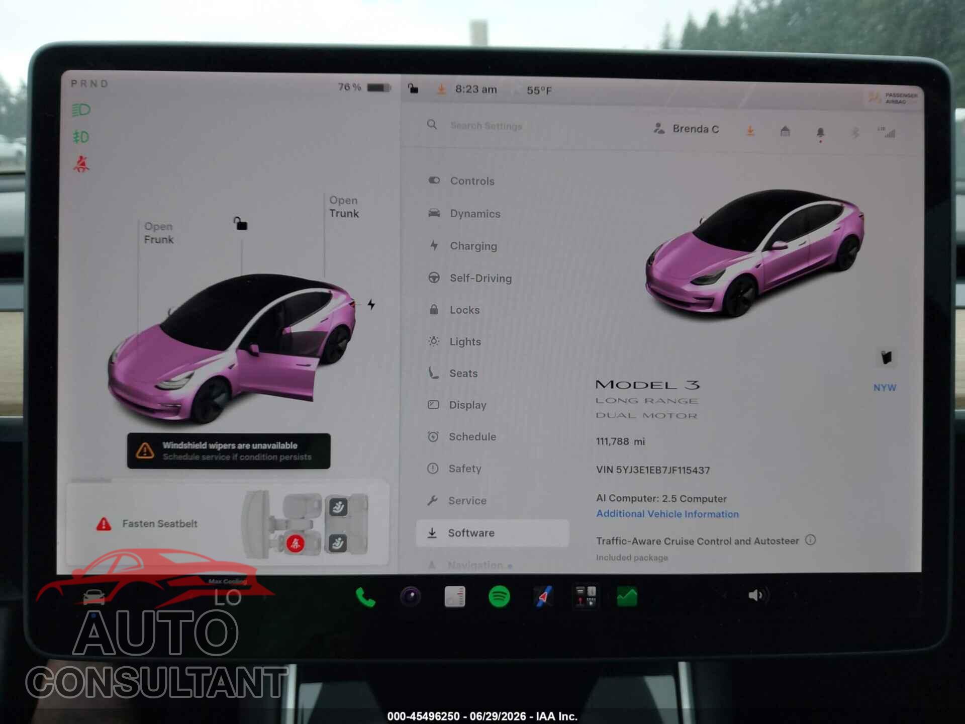 TESLA MODEL 3 2018 - 5YJ3E1EB7JF115437