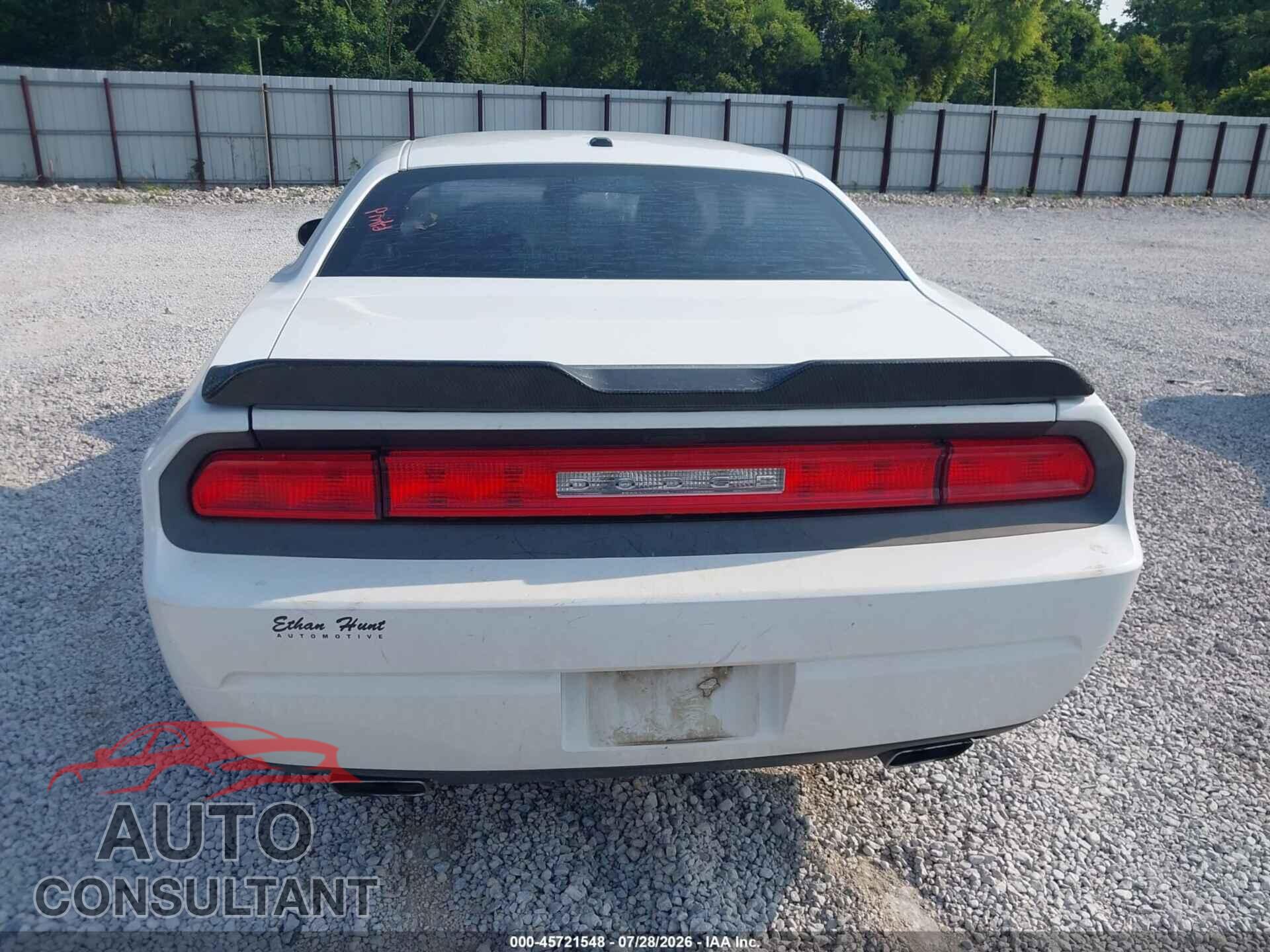 DODGE CHALLENGER 2013 - 2C3CDYAGXDH737076