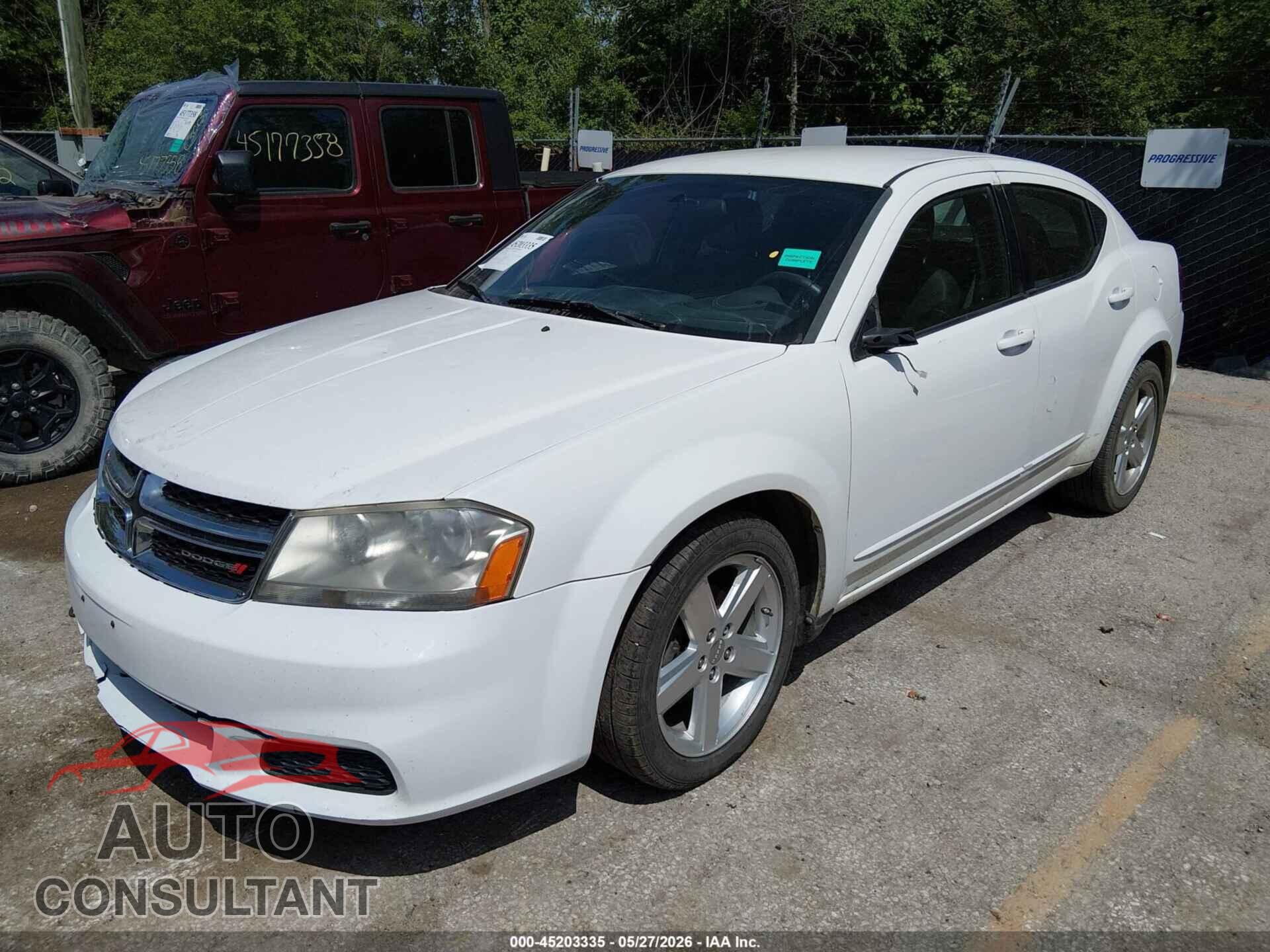 DODGE AVENGER 2013 - 1C3CDZAB3DN663968
