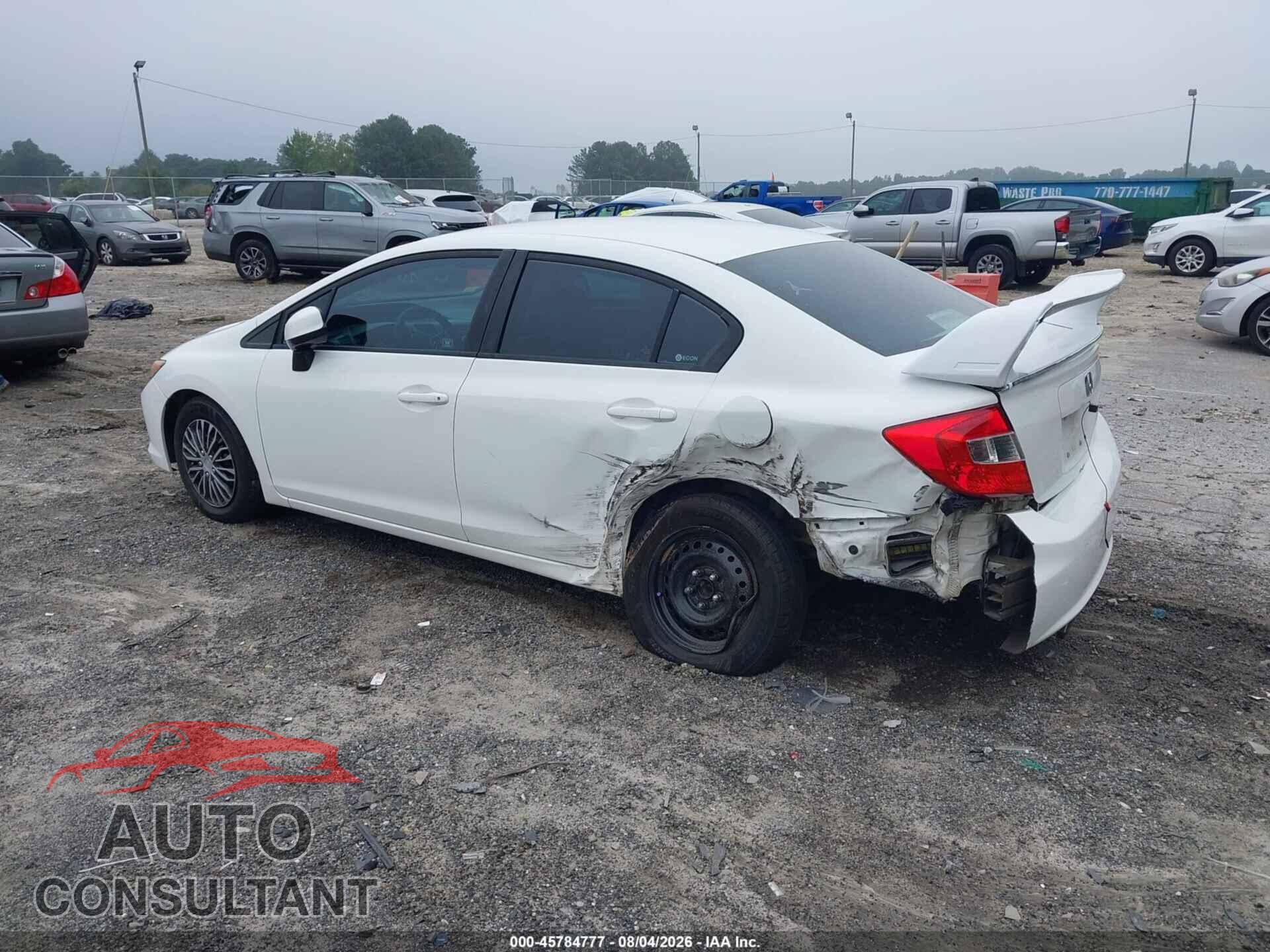 HONDA CIVIC 2012 - 19XFB2F54CE010366
