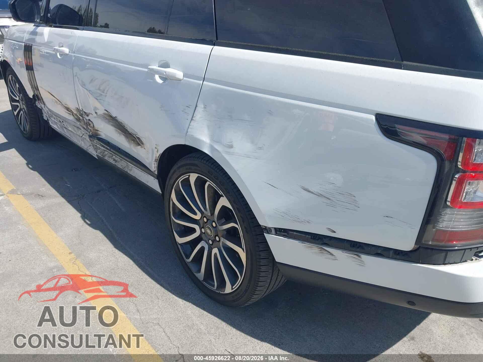 LAND ROVER RANGE ROVER 2016 - SALGS3EF0GA299722