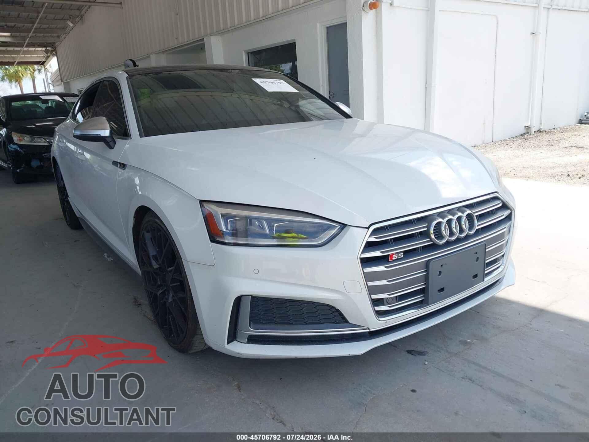 AUDI S5 2018 - WAUB4CF59JA030219