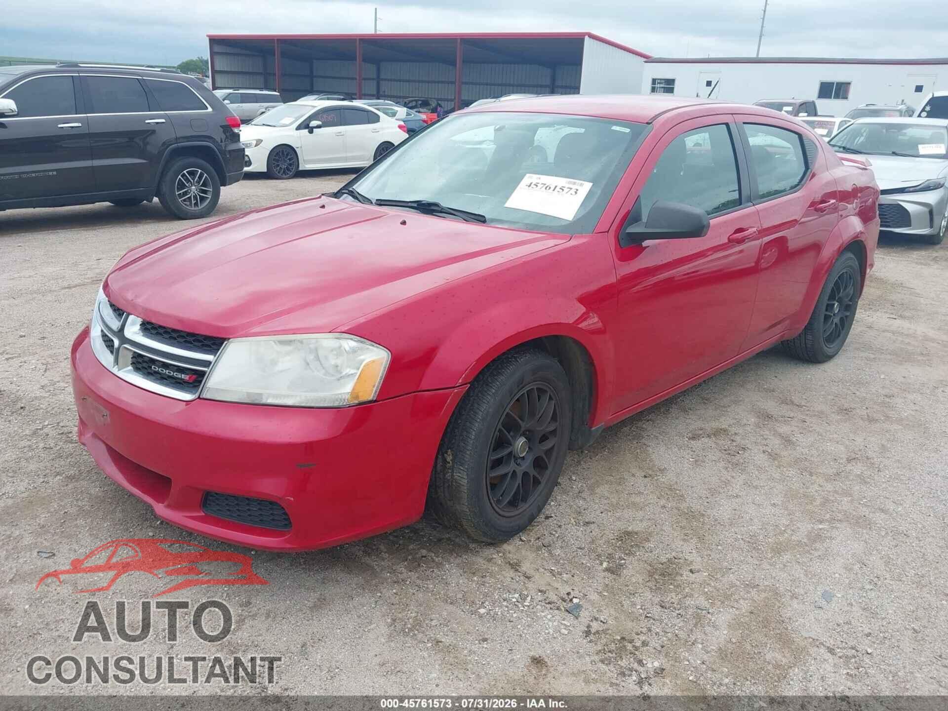 DODGE AVENGER 2013 - 1C3CDZAB6DN588313