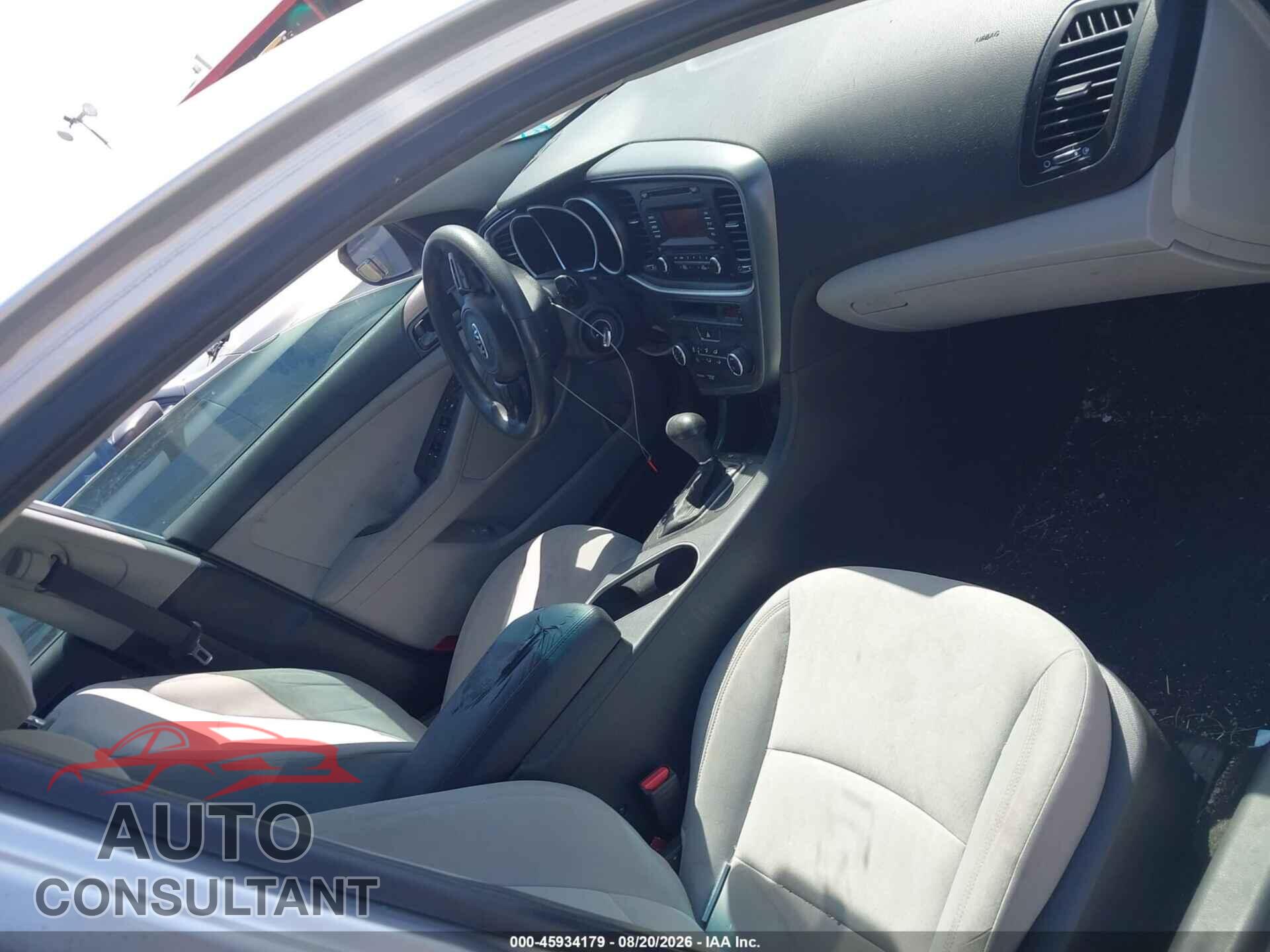 KIA OPTIMA 2014 - KNAGM4A72E5458829