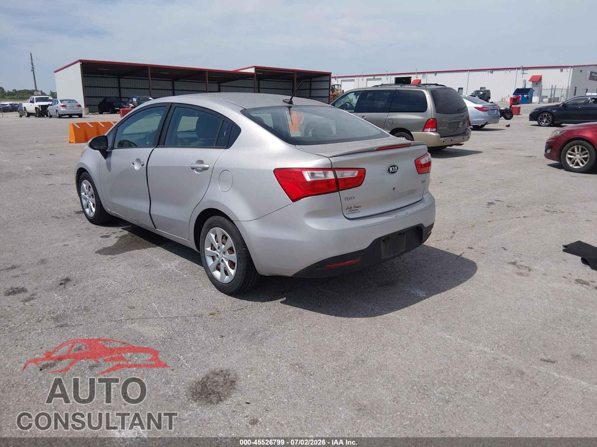 KIA RIO 2013 - KNADM4A36D6164472
