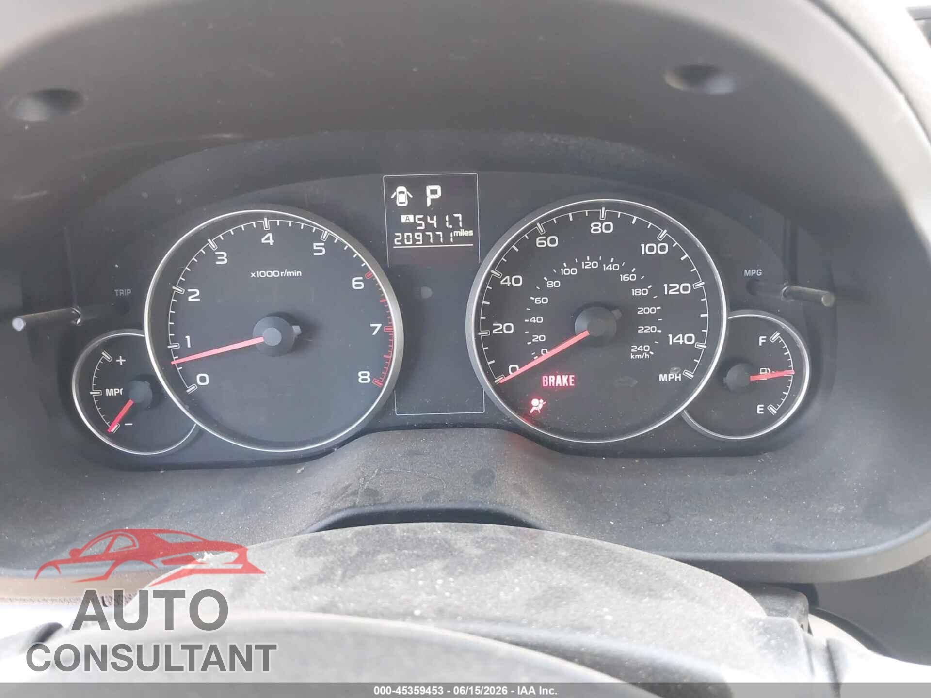 SUBARU OUTBACK 2014 - 4S4BRBCC7E3257982