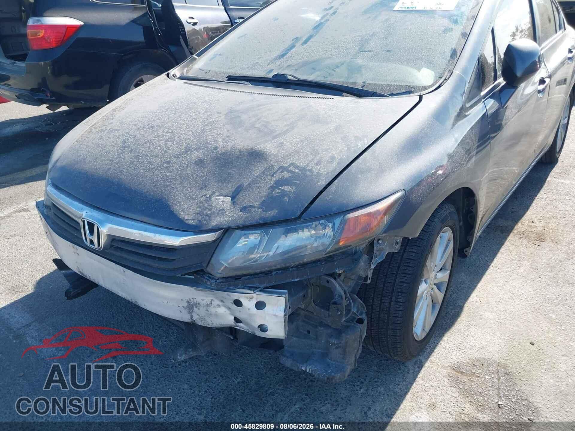 HONDA CIVIC 2012 - 19XFB2F96CE329366