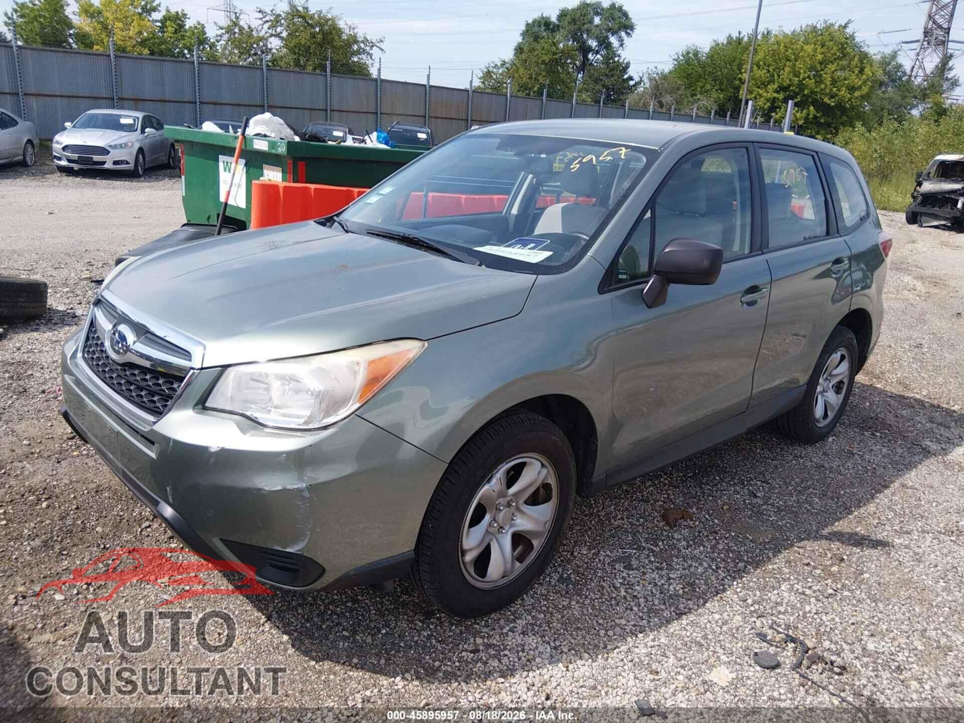 SUBARU FORESTER 2014 - JF2SJAAC0EH479700