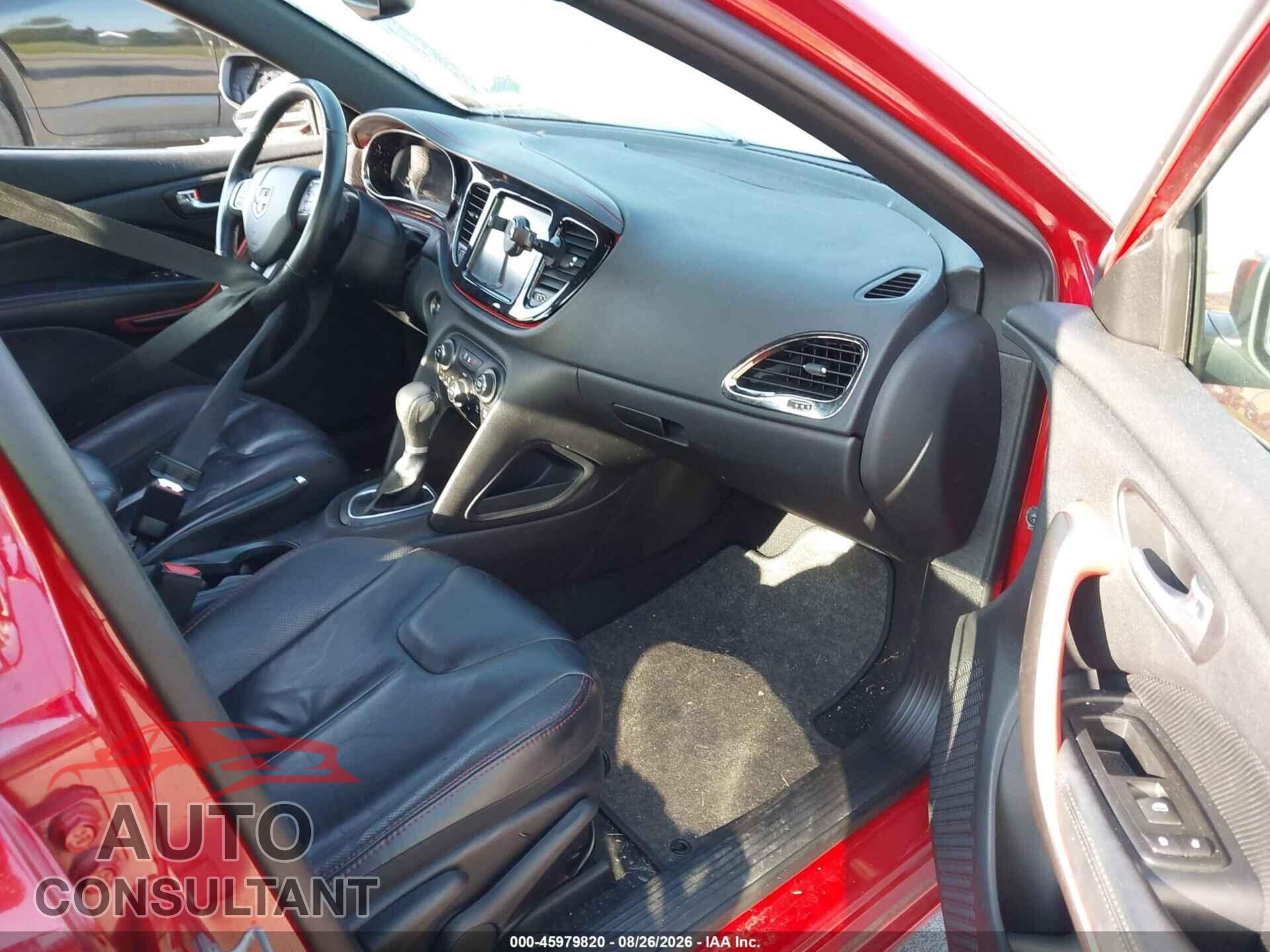 DODGE DART 2015 - 1C3CDFEB7FD150806