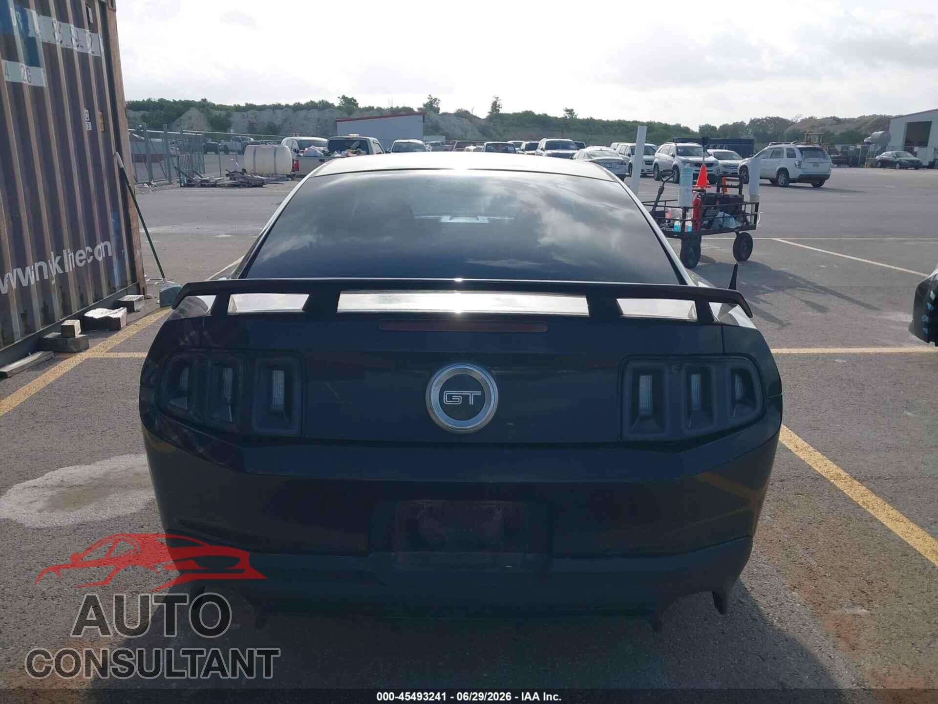 FORD MUSTANG 2012 - 1ZVBP8CF3C5231255