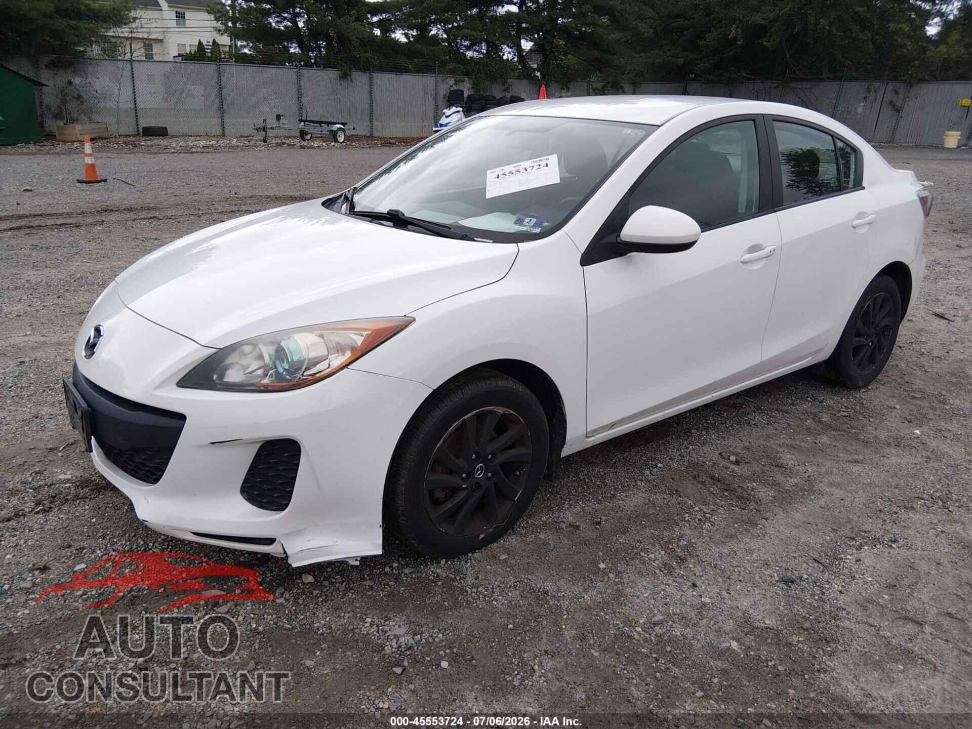 MAZDA MAZDA3 2013 - JM1BL1VP3D1749760