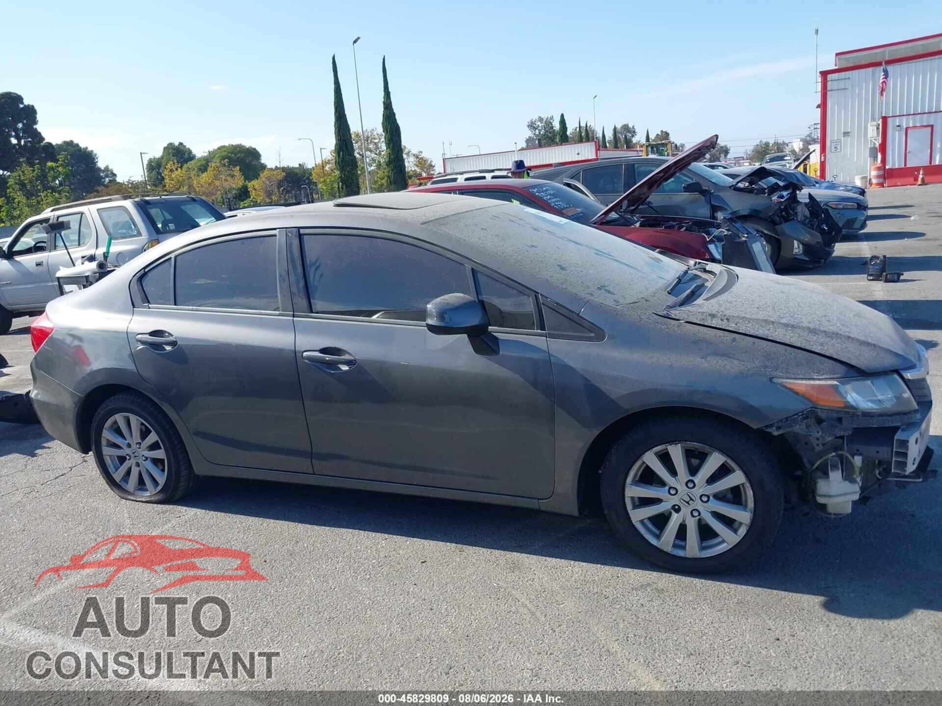 HONDA CIVIC 2012 - 19XFB2F96CE329366