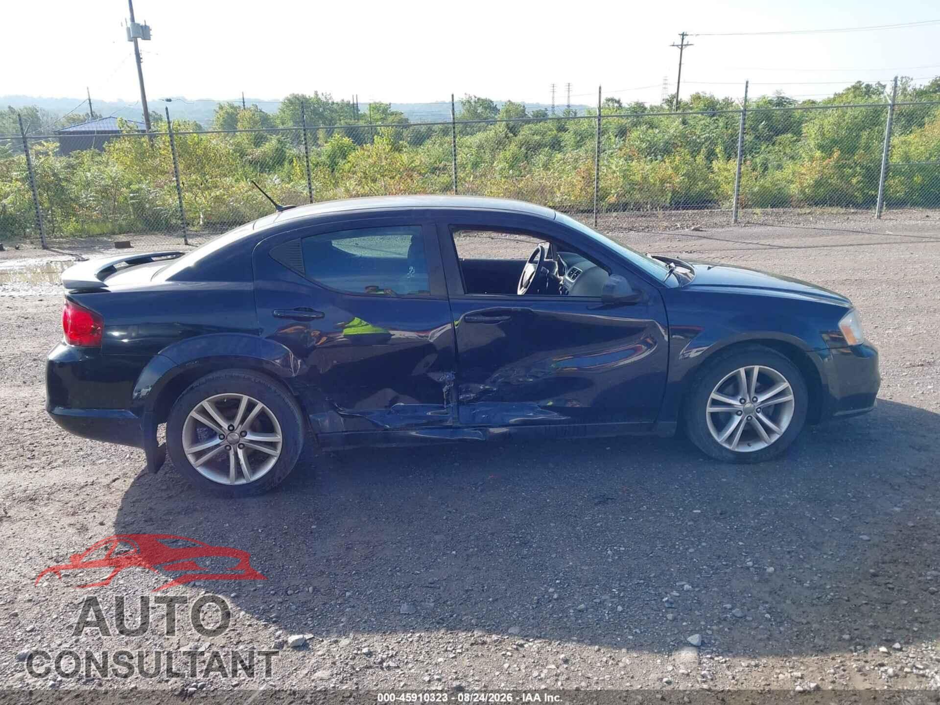 DODGE AVENGER 2012 - 1C3CDZAG4CN291339