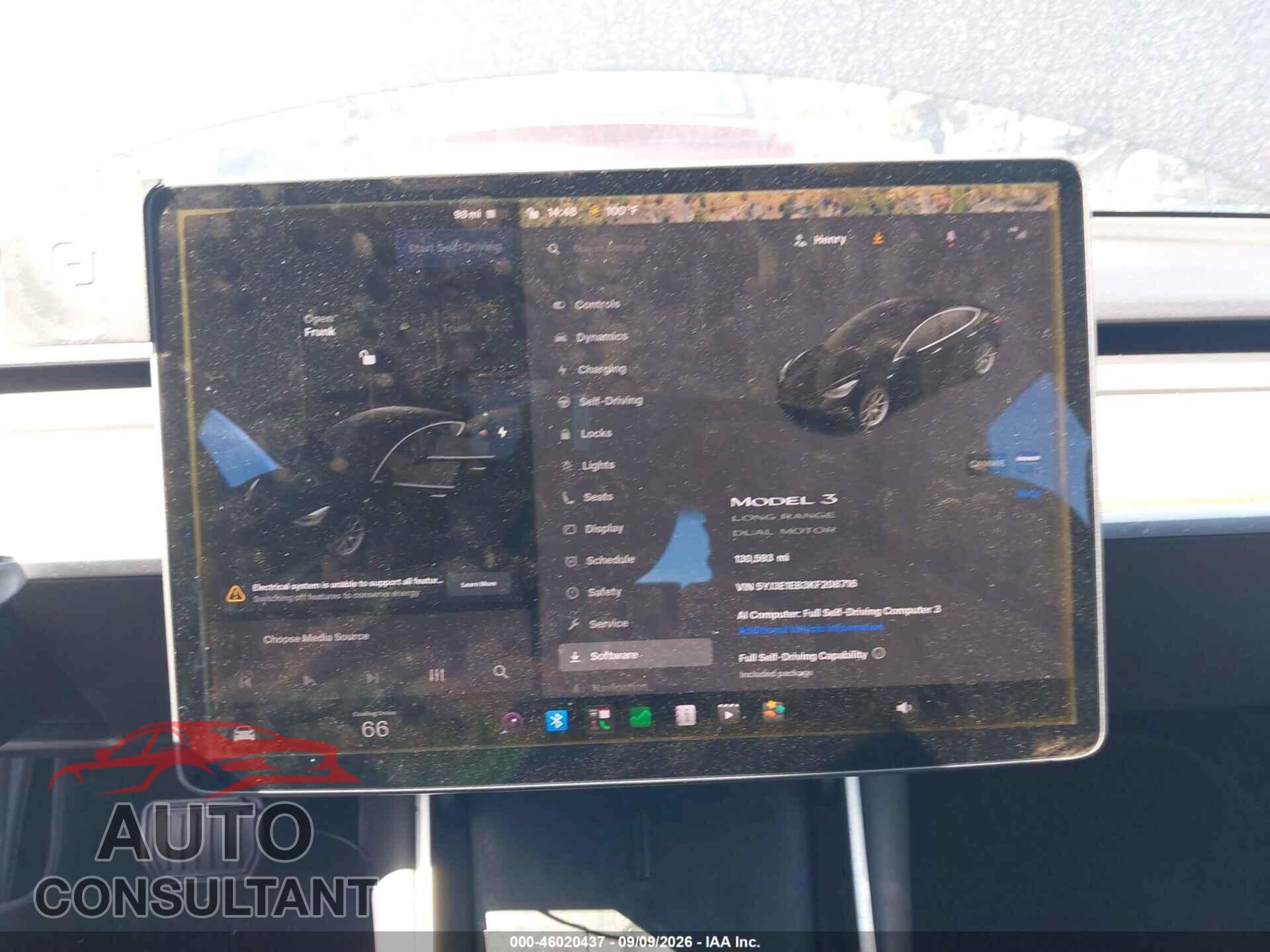 TESLA MODEL 3 2019 - 5YJ3E1EB3KF208716