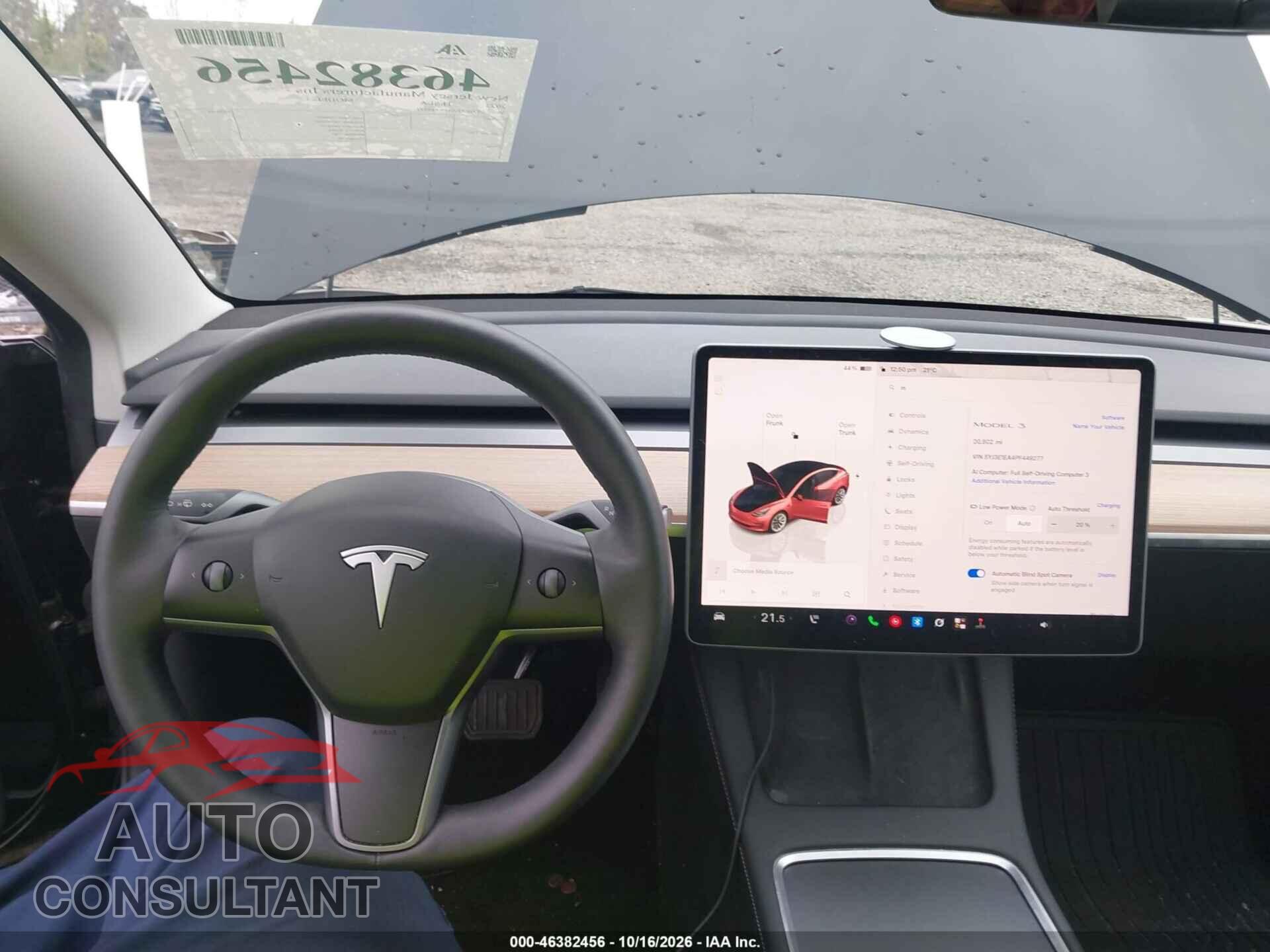 TESLA MODEL 3 2023 - 5YJ3E1EA4PF449277