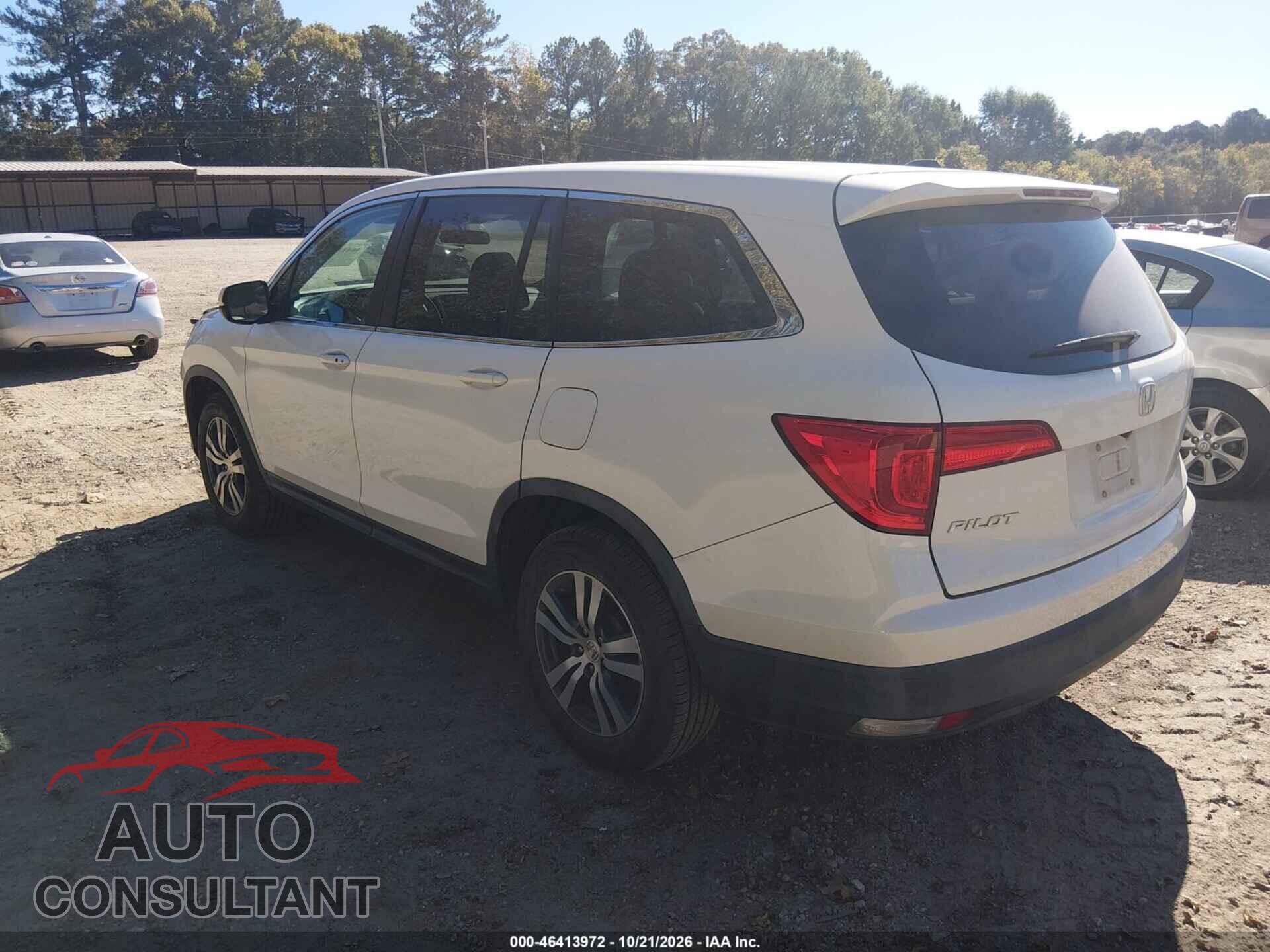 HONDA PILOT 2017 - 5FNYF5H34HB022724