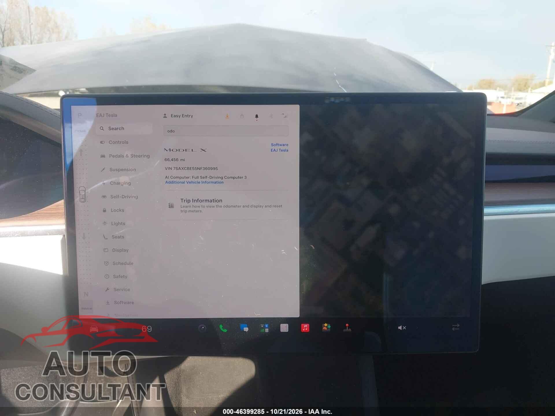 TESLA MODEL X 2022 - 7SAXCBE55NF360995