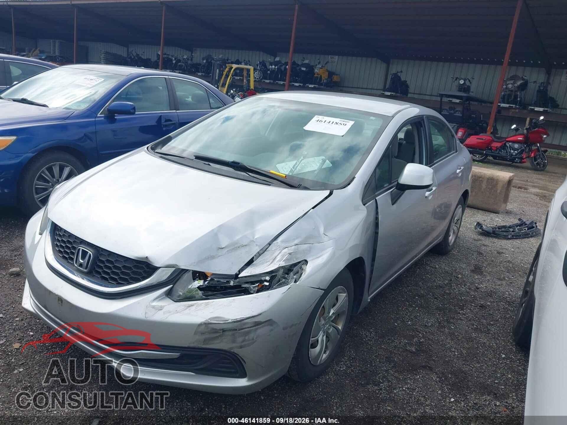 HONDA CIVIC 2013 - 19XFB2F52DE026051