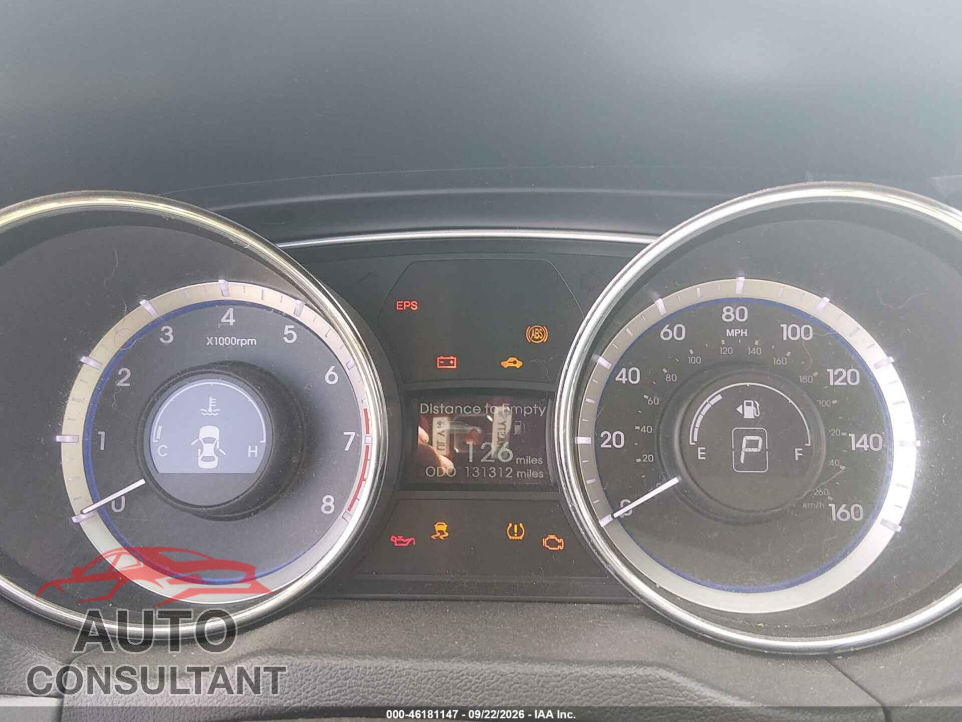 HYUNDAI SONATA 2011 - 5NPEC4AC9BH015454