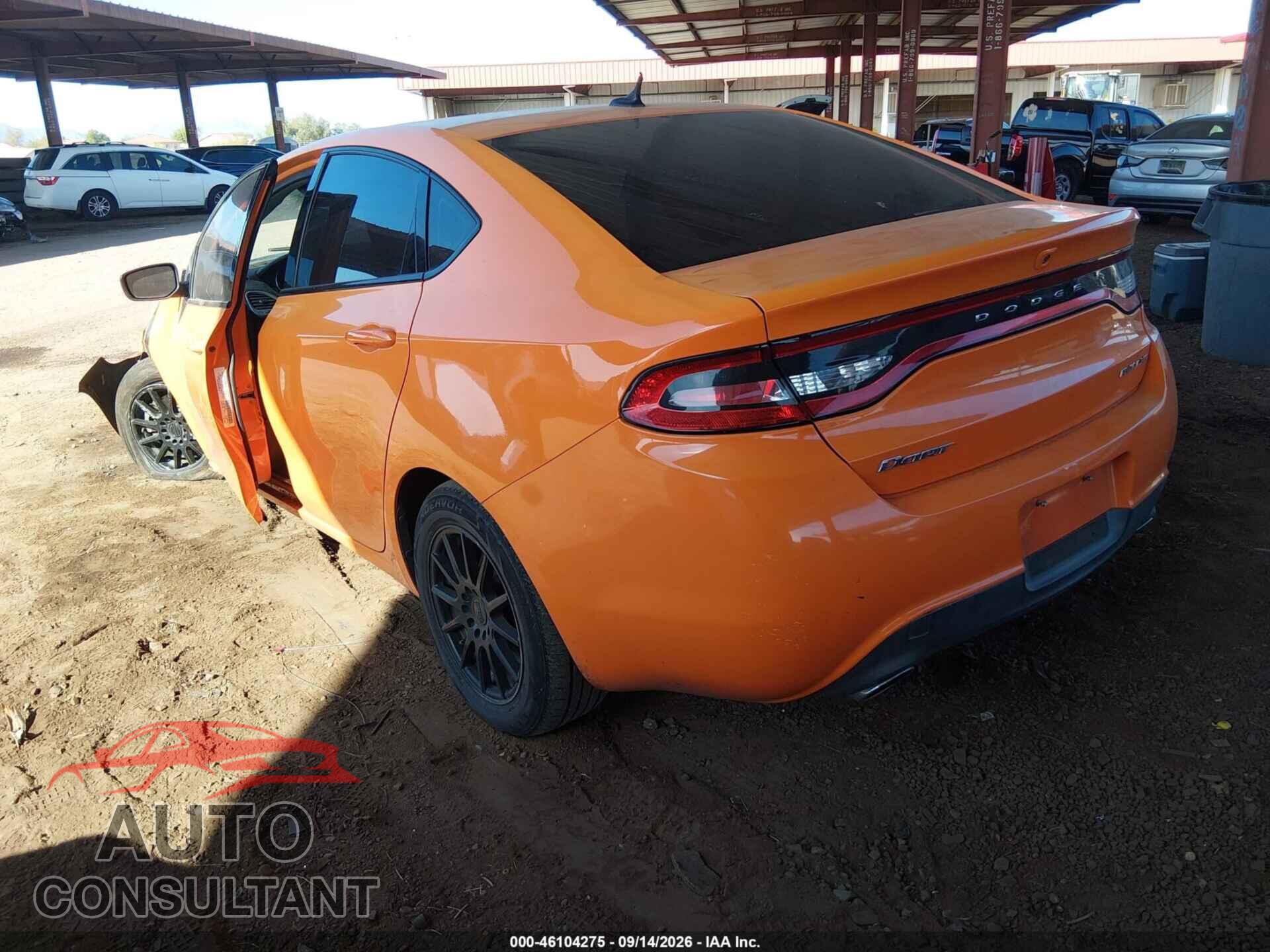 DODGE DART 2013 - 1C3CDFBA4DD307460