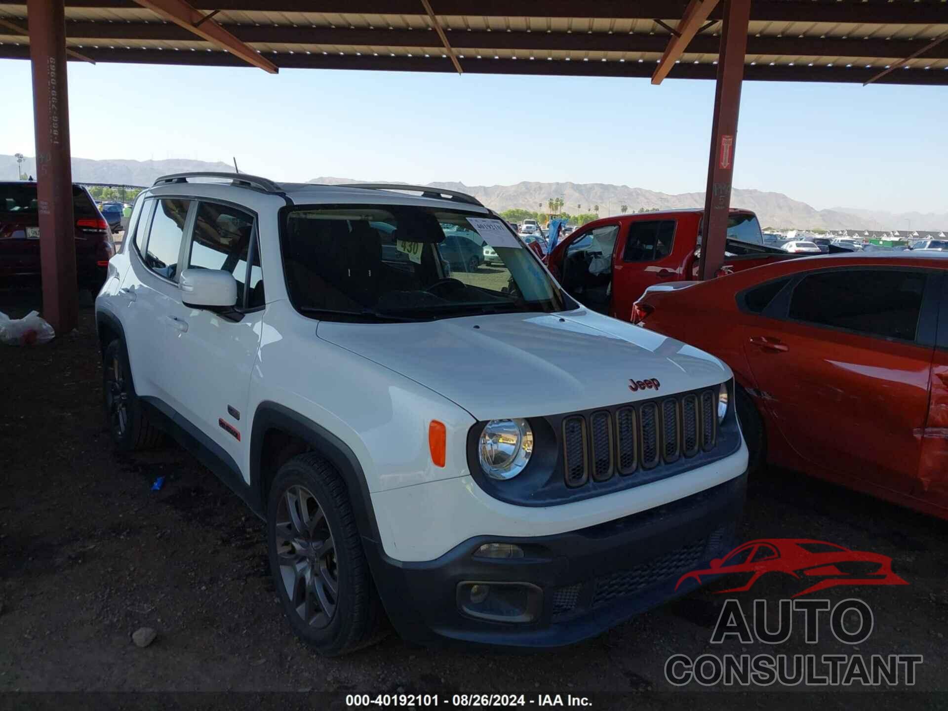 JEEP RENEGADE 2016 - ZACCJABW2GPC83166