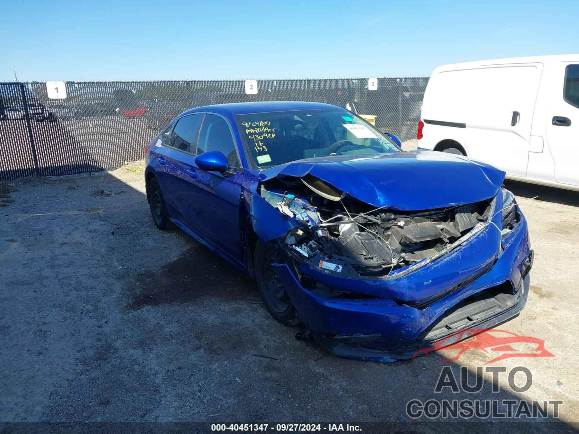 HONDA CIVIC 2022 - 2HGFE2F27NH548596