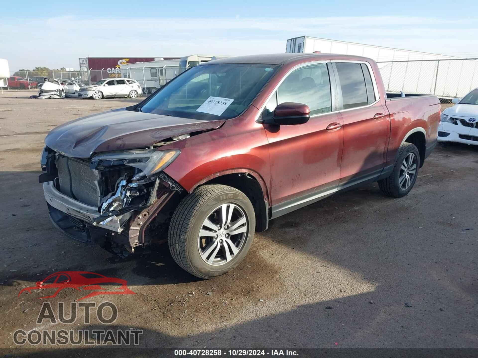 HONDA RIDGELINE 2017 - 5FPYK3F44HB014061