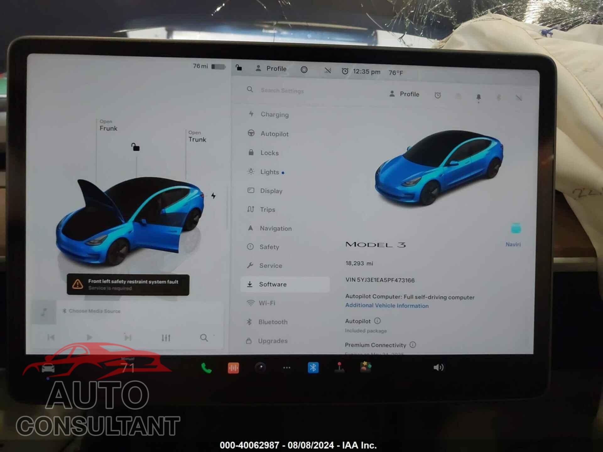 TESLA MODEL 3 2023 - 5YJ3E1EA5PF473166