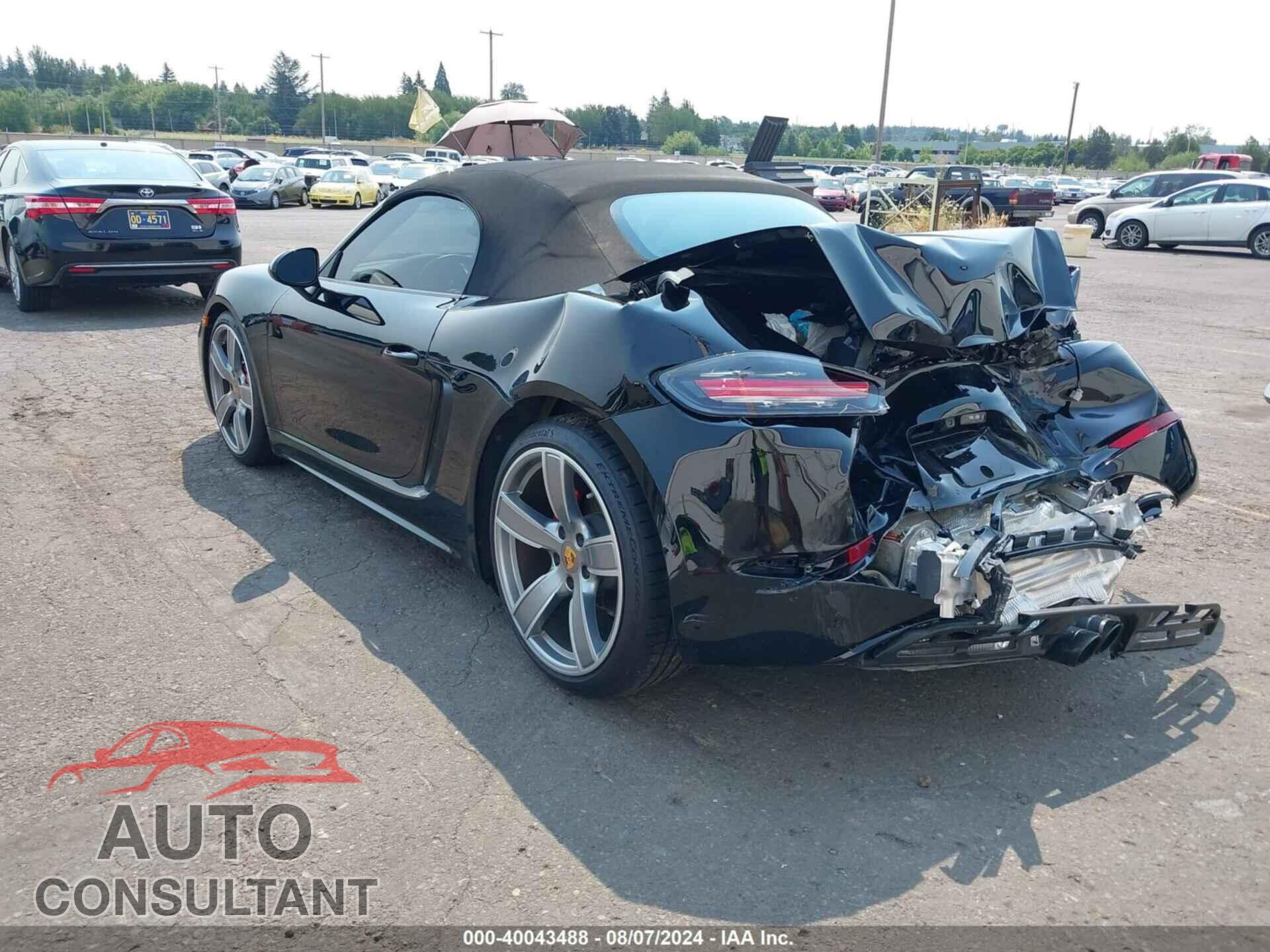 PORSCHE 718 BOXSTER 2017 - WP0CB2A87HS241142