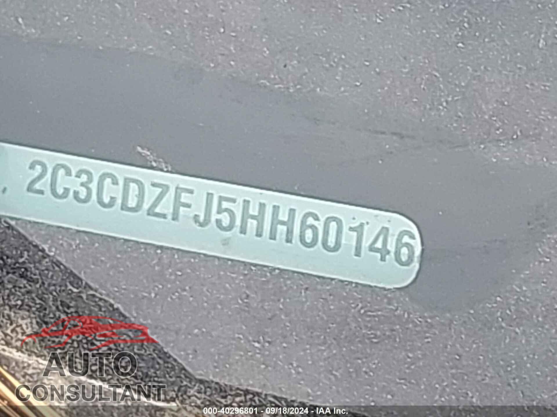 DODGE CHALLENGER 2017 - 2C3CDZFJ5HH601468
