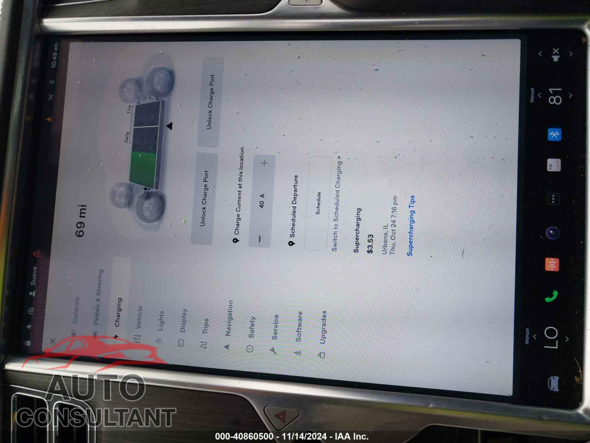 TESLA MODEL S 2013 - 5YJSA1CG3DFP09551