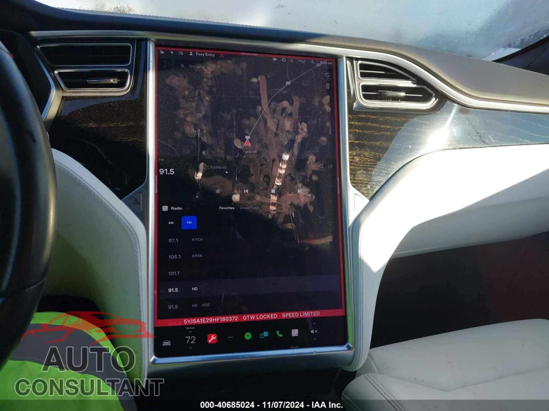 TESLA MODEL S 2017 - 5YJSA1E29HF180372