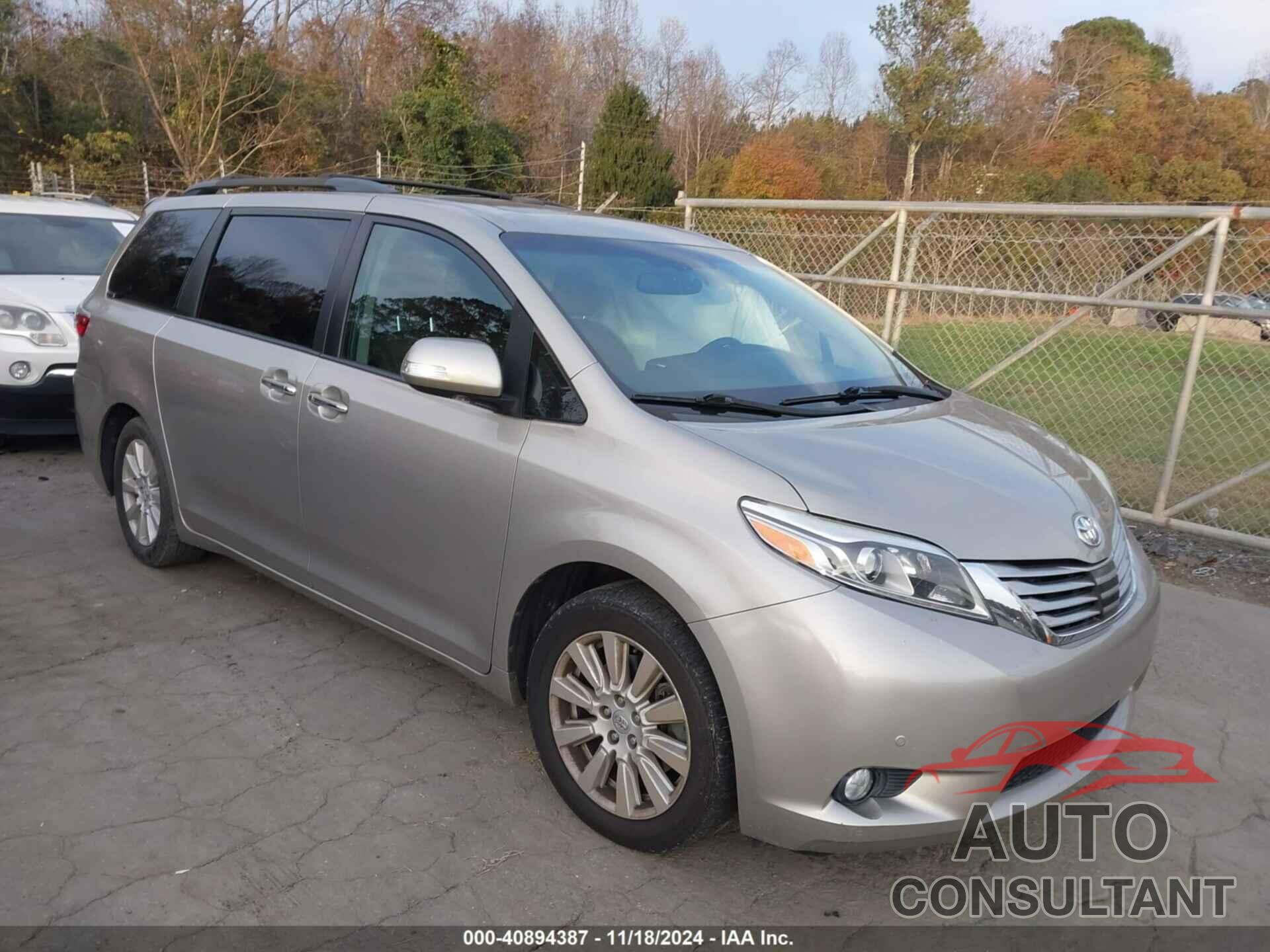 TOYOTA SIENNA 2017 - 5TDYZ3DC6HS768749