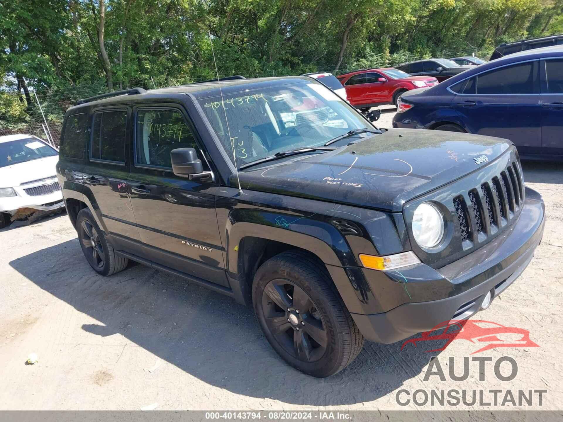 JEEP PATRIOT 2017 - 1C4NJPFB5HD153966