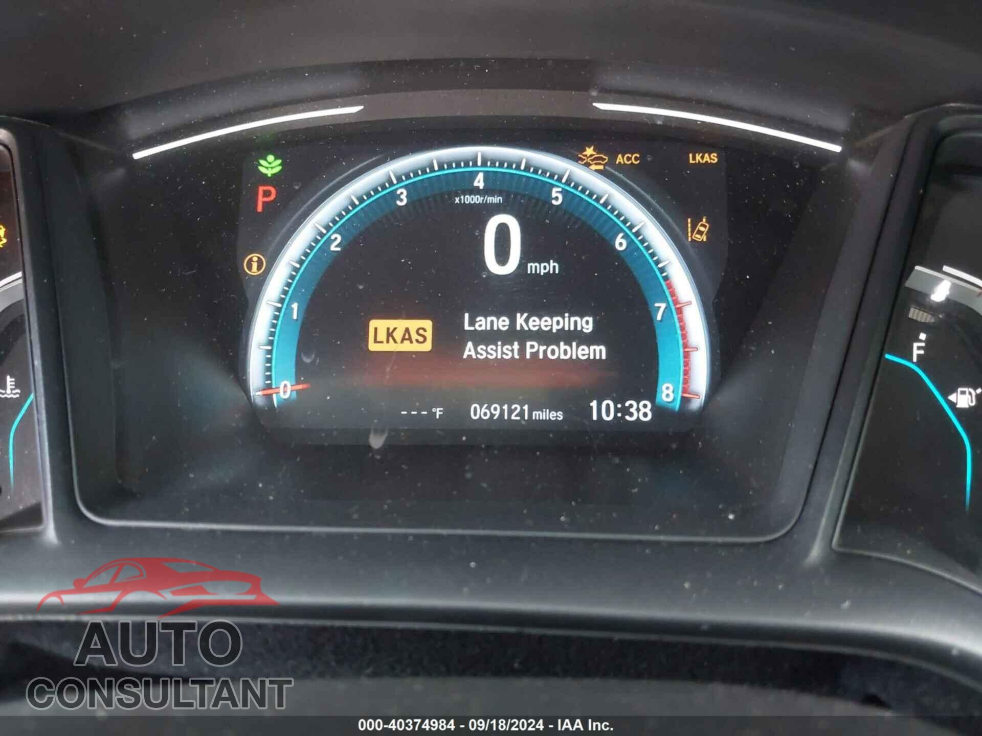 HONDA CIVIC 2019 - 19XFC2F60KE210231