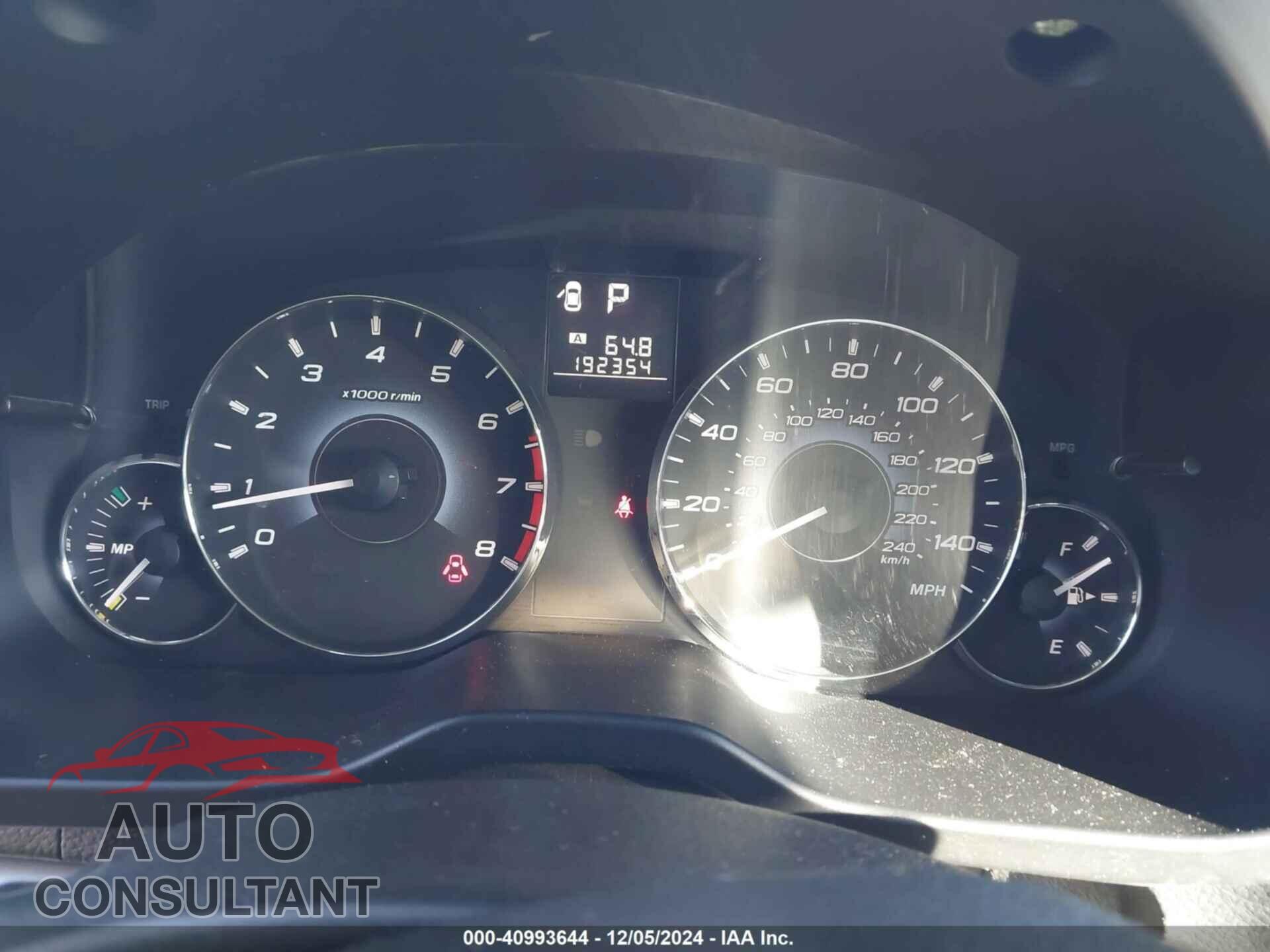 SUBARU OUTBACK 2010 - 4S4BRBCC8A3344736