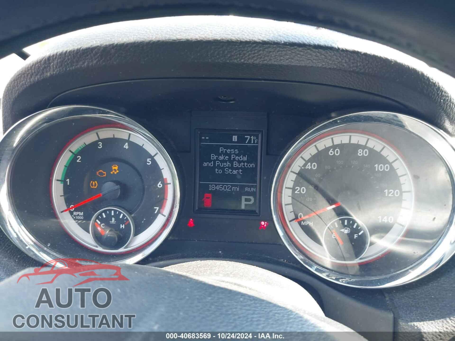 DODGE DURANGO 2011 - 1D4SD4GT1BC593098