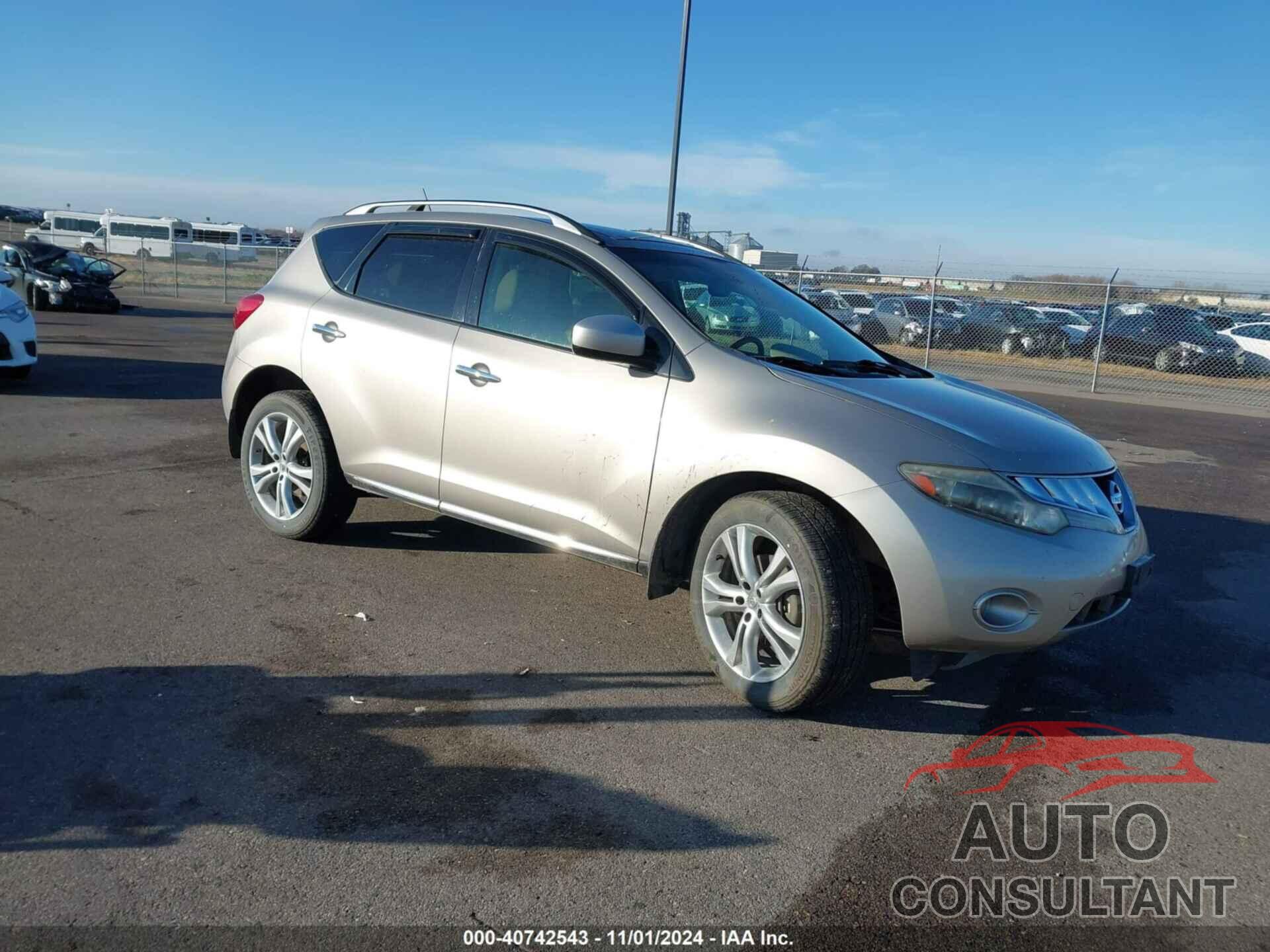 NISSAN MURANO 2010 - JN8AZ1MW9AW136029