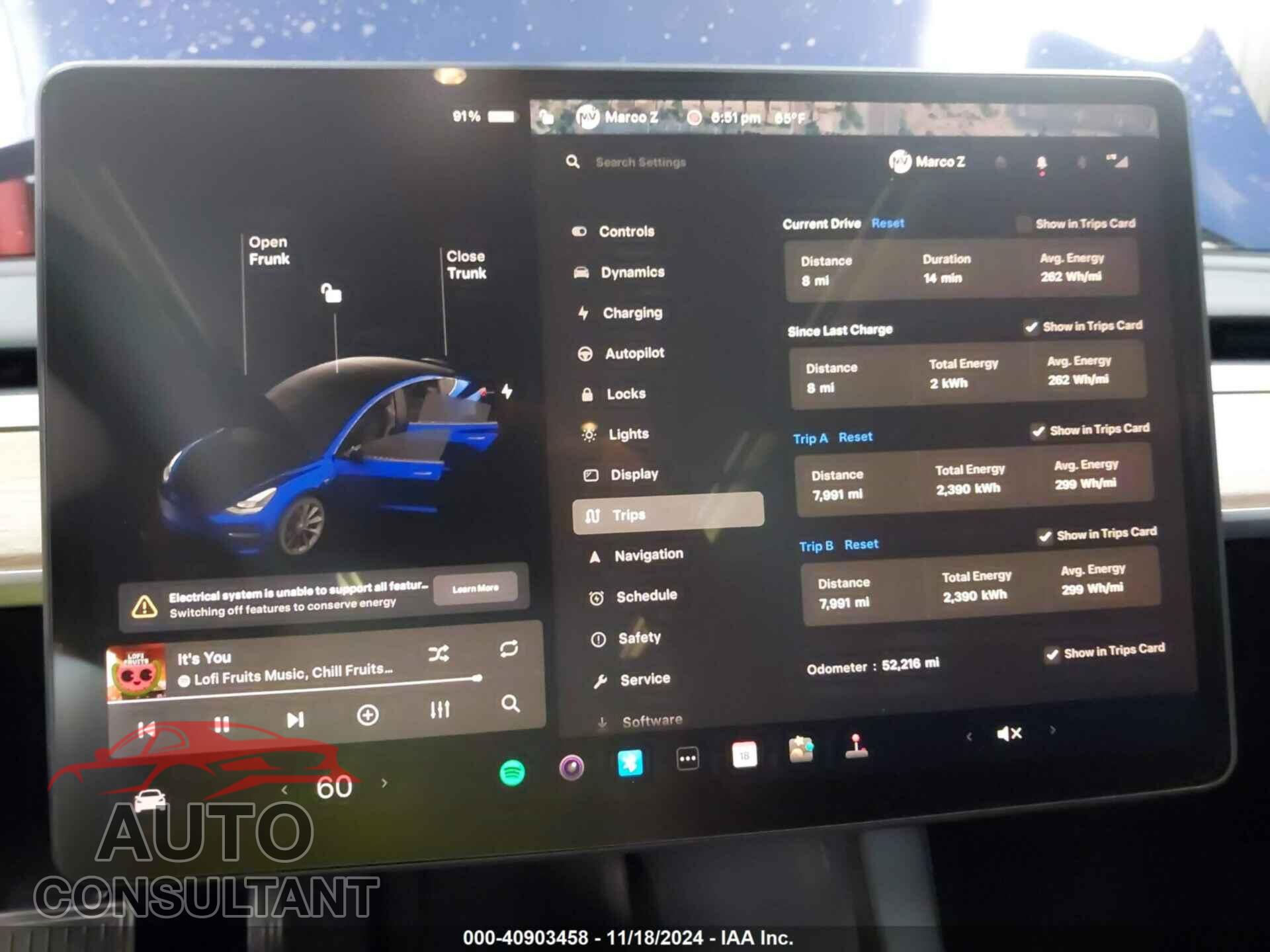 TESLA MODEL 3 2021 - 5YJ3E1EA0MF940179
