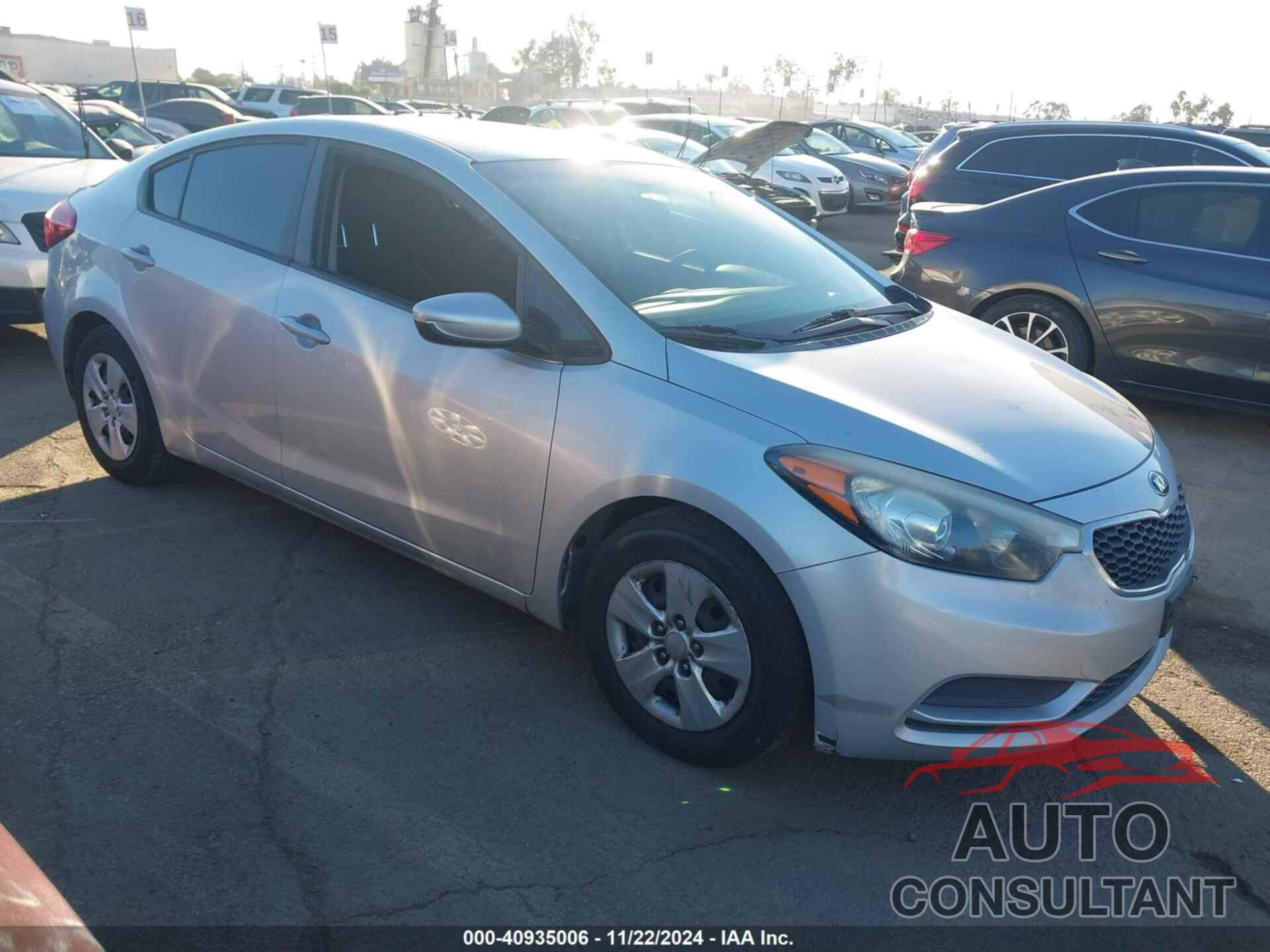 KIA FORTE 2016 - KNAFK4A68G5565301