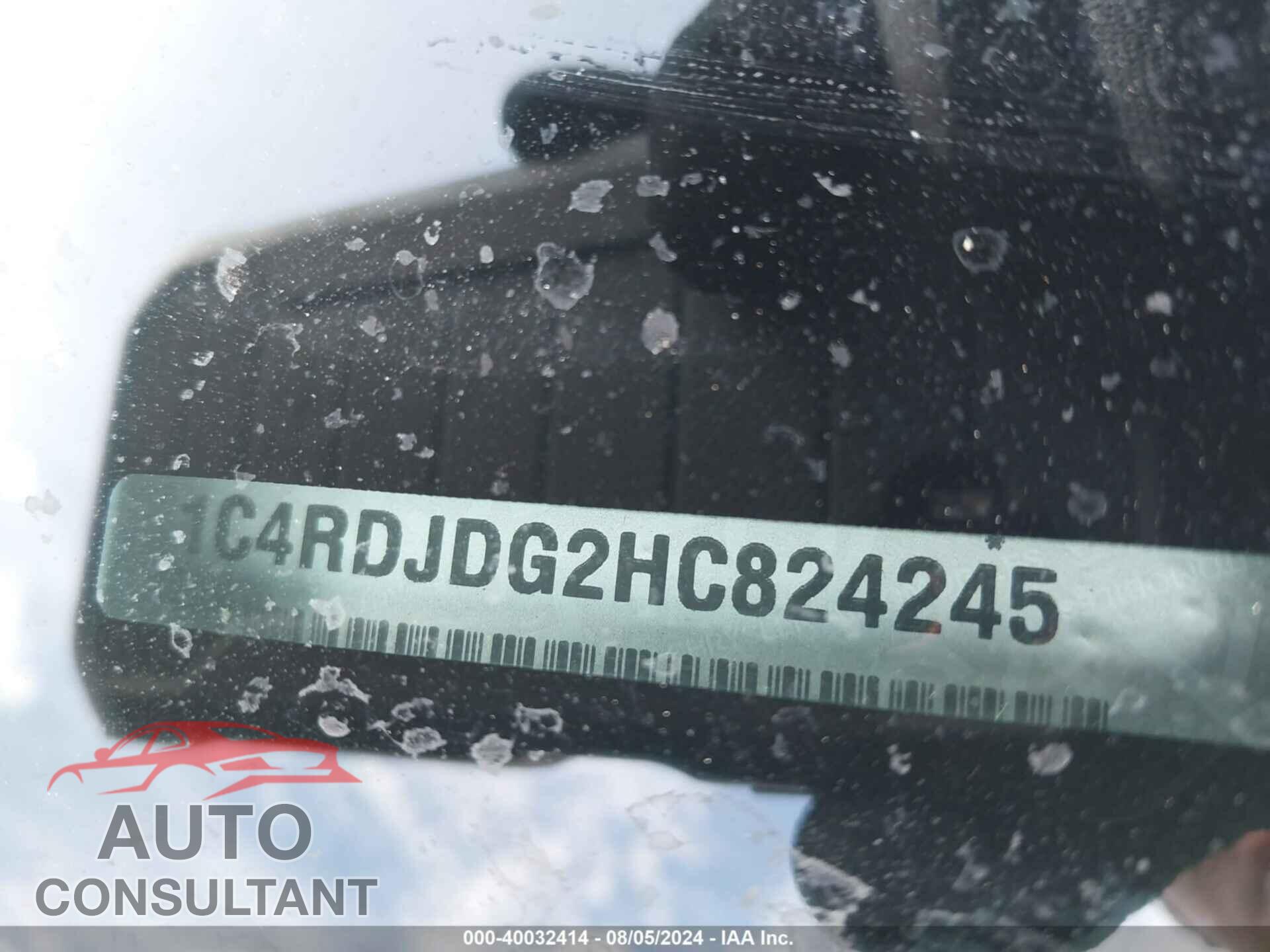 DODGE DURANGO 2017 - 1C4RDJDG2HC824245