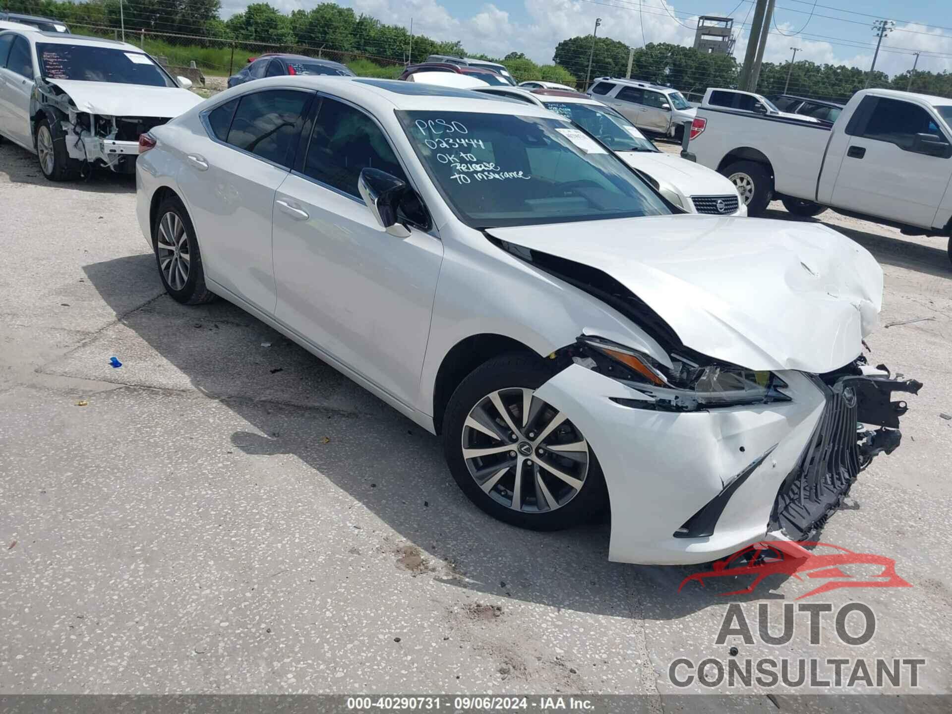 LEXUS ES 350 2019 - 58ABZ1B13KU023444