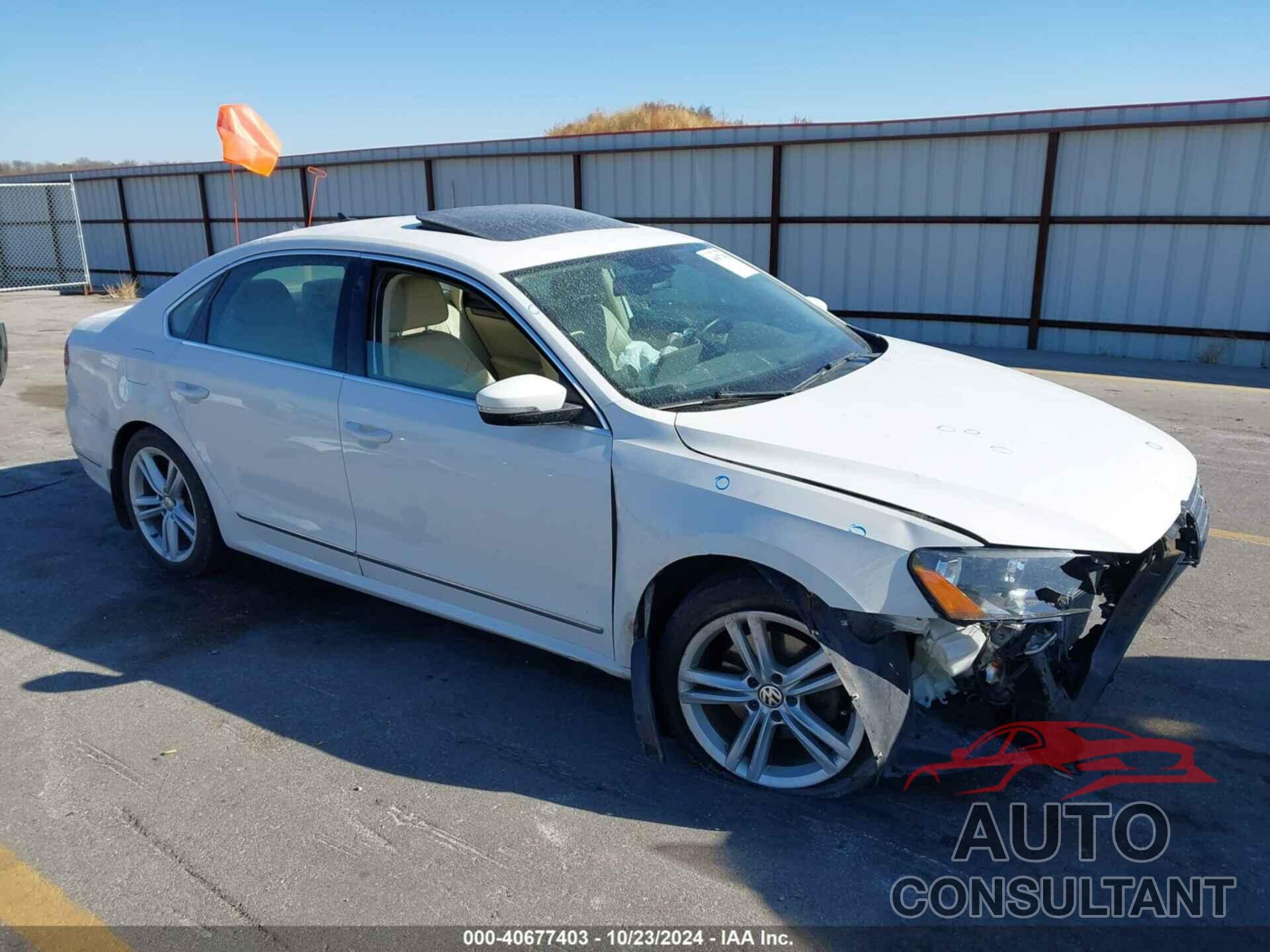 VOLKSWAGEN PASSAT 2013 - 1VWCN7A36DC046479