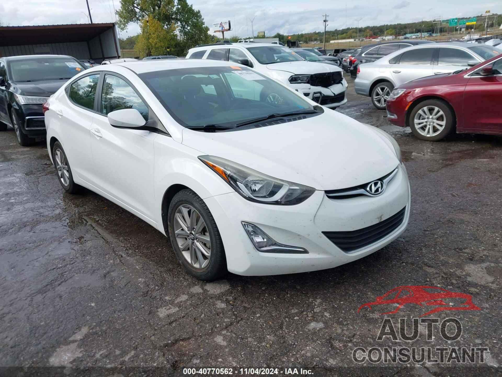 HYUNDAI ELANTRA 2014 - 5NPDH4AE9EH490136