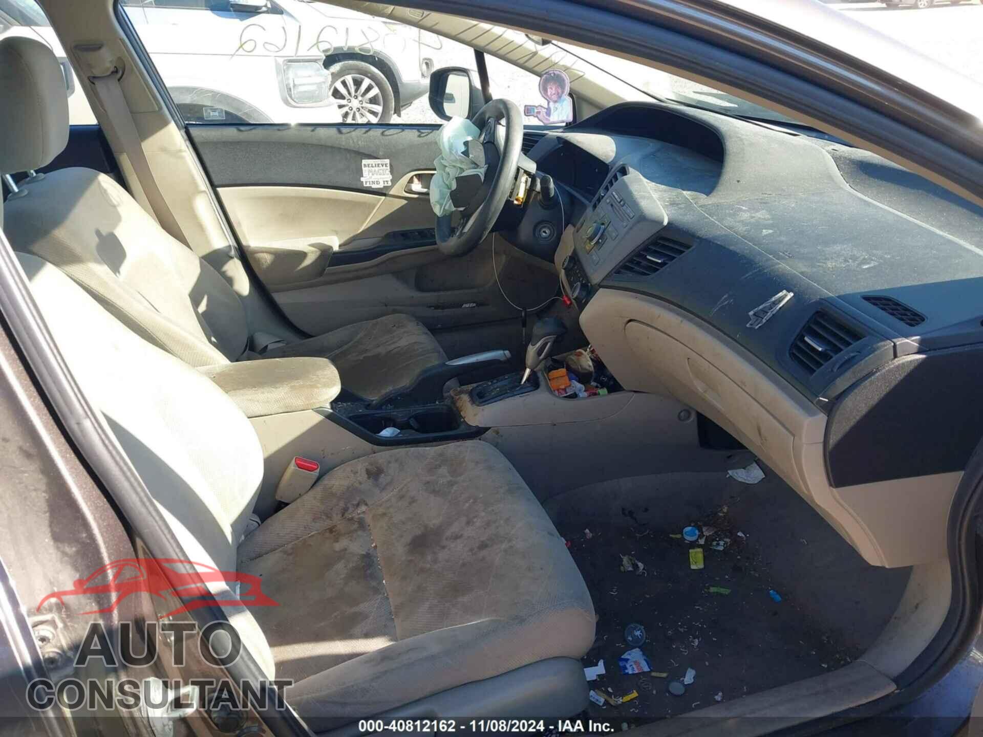 HONDA CIVIC 2012 - 19XFB2F52CE015582