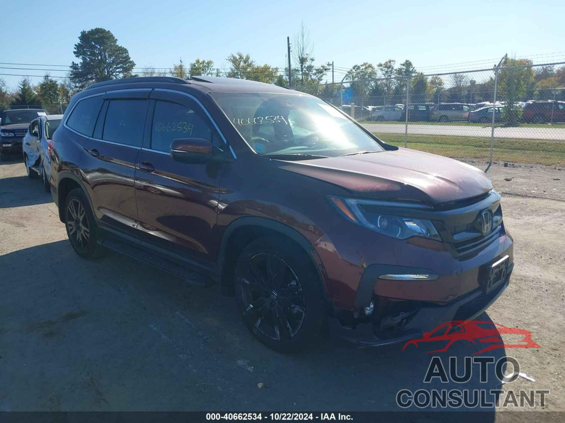 HONDA PILOT 2022 - 5FNYF6H2XNB066882