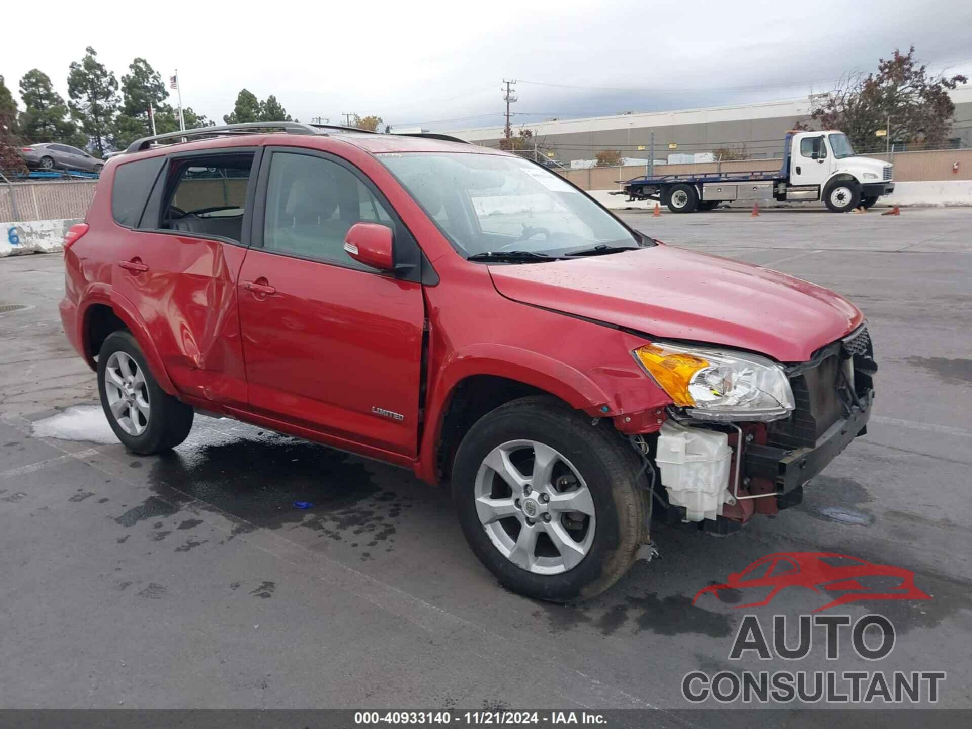 TOYOTA RAV4 2012 - 2T3YK4DV7CW016268