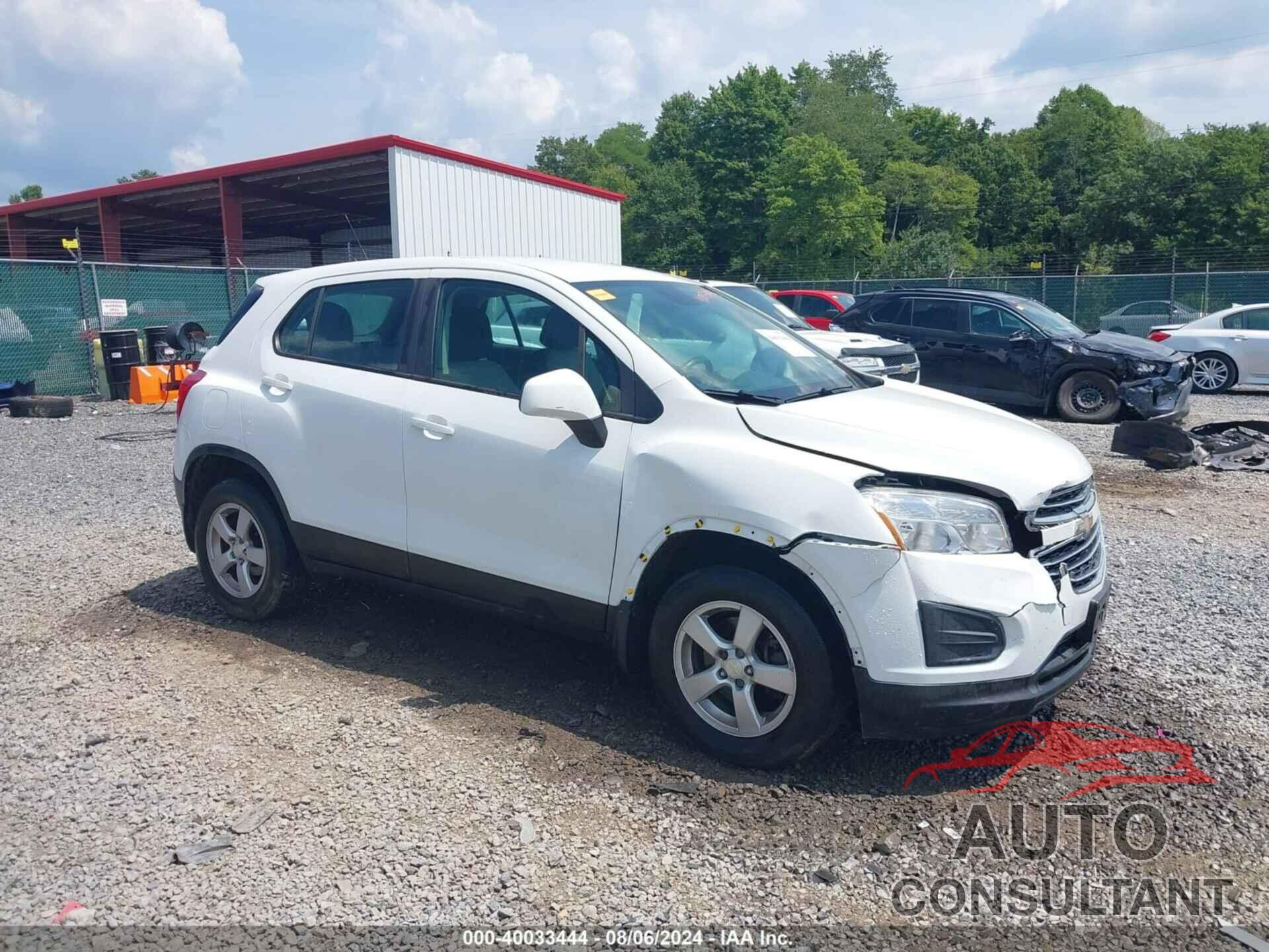 CHEVROLET TRAX 2016 - KL7CJNSBXGB754878