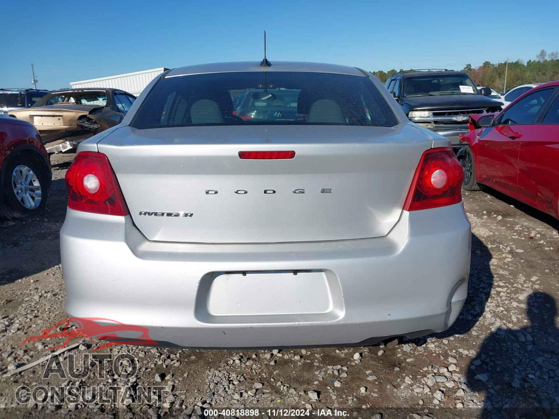 DODGE AVENGER 2012 - 1C3CDZAB5CN294044